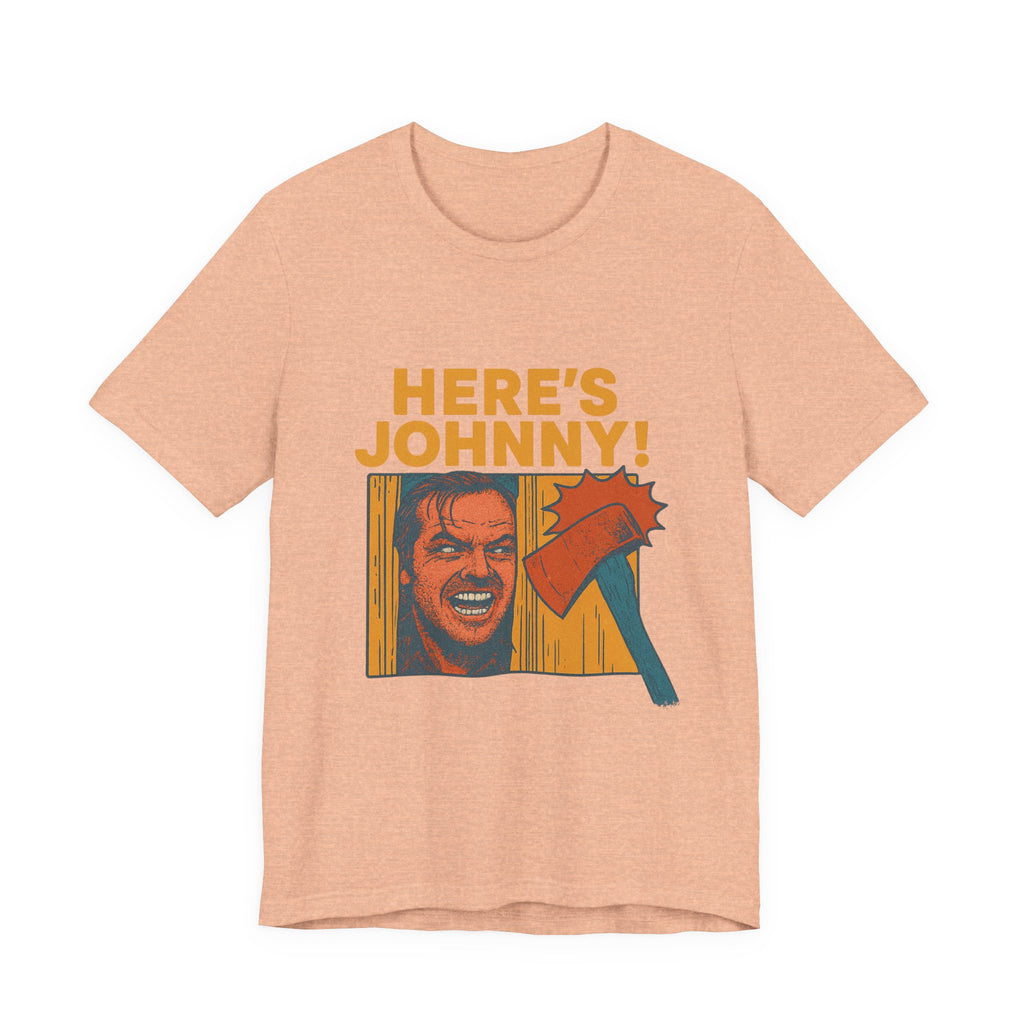 Here's Johnny! Horror Movie Tee — Retro Shining Axe Graphic T-Shirt