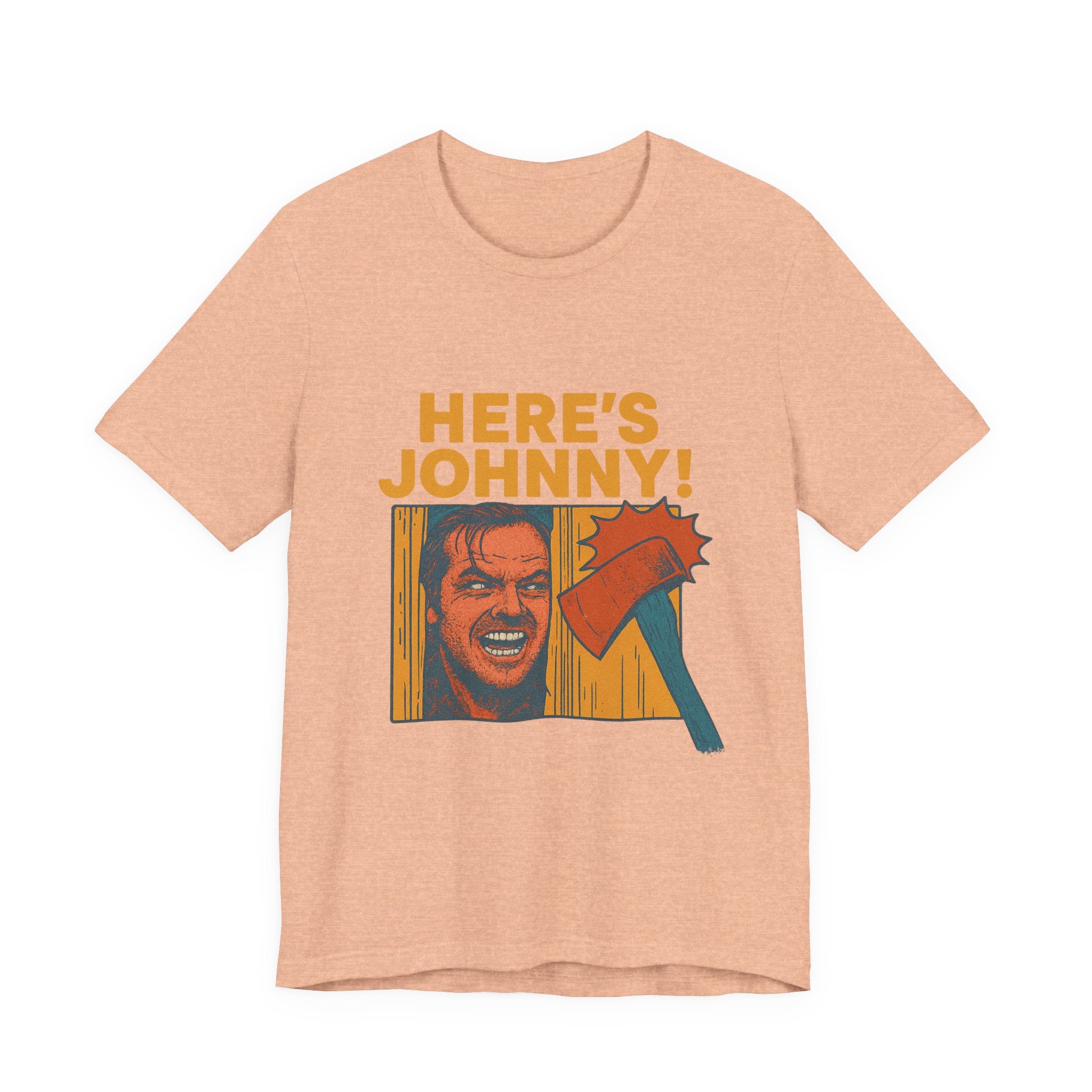 Here's Johnny! Horror Movie Tee — Retro Shining Axe Graphic T-Shirt