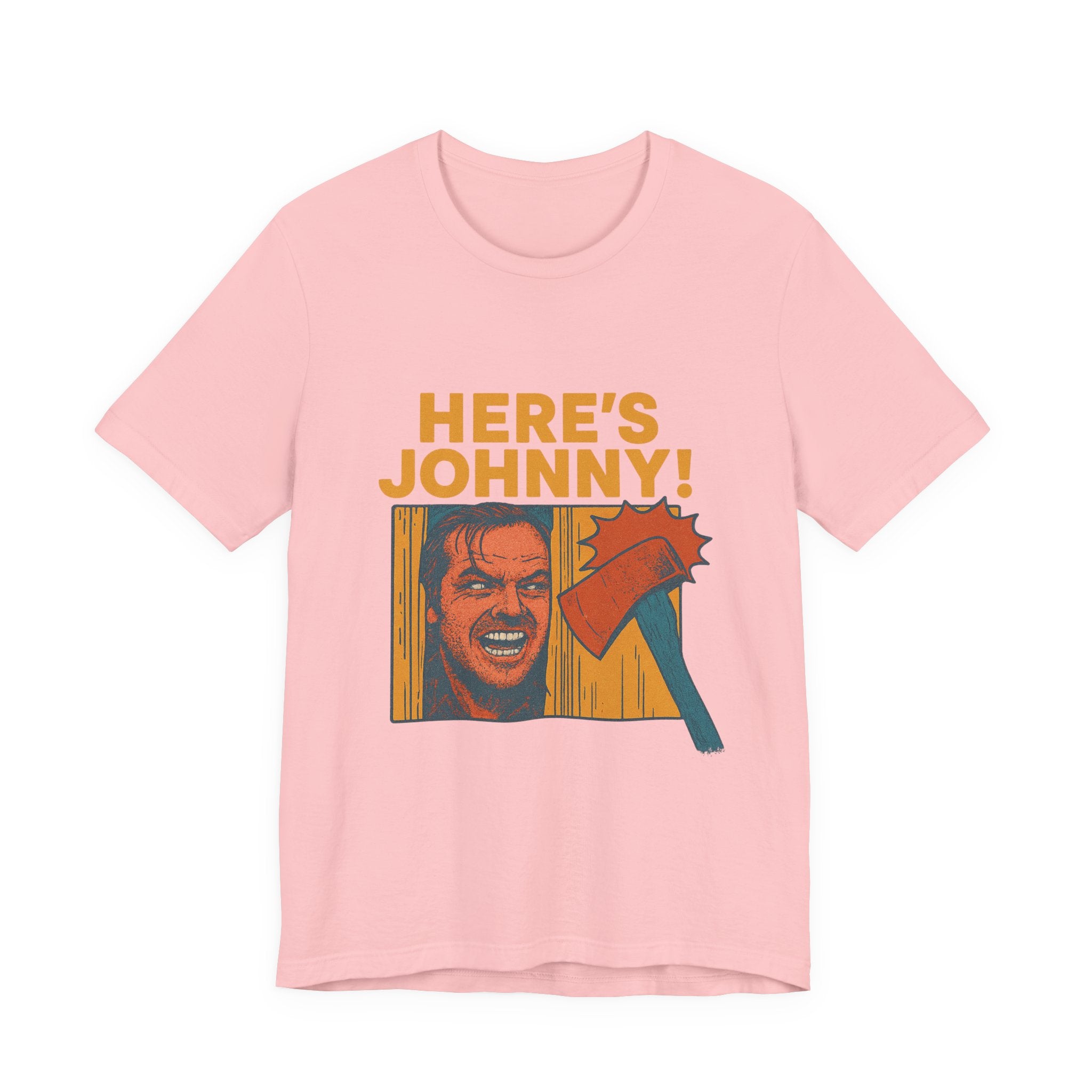 Here's Johnny! Horror Movie Tee — Retro Shining Axe Graphic T-Shirt