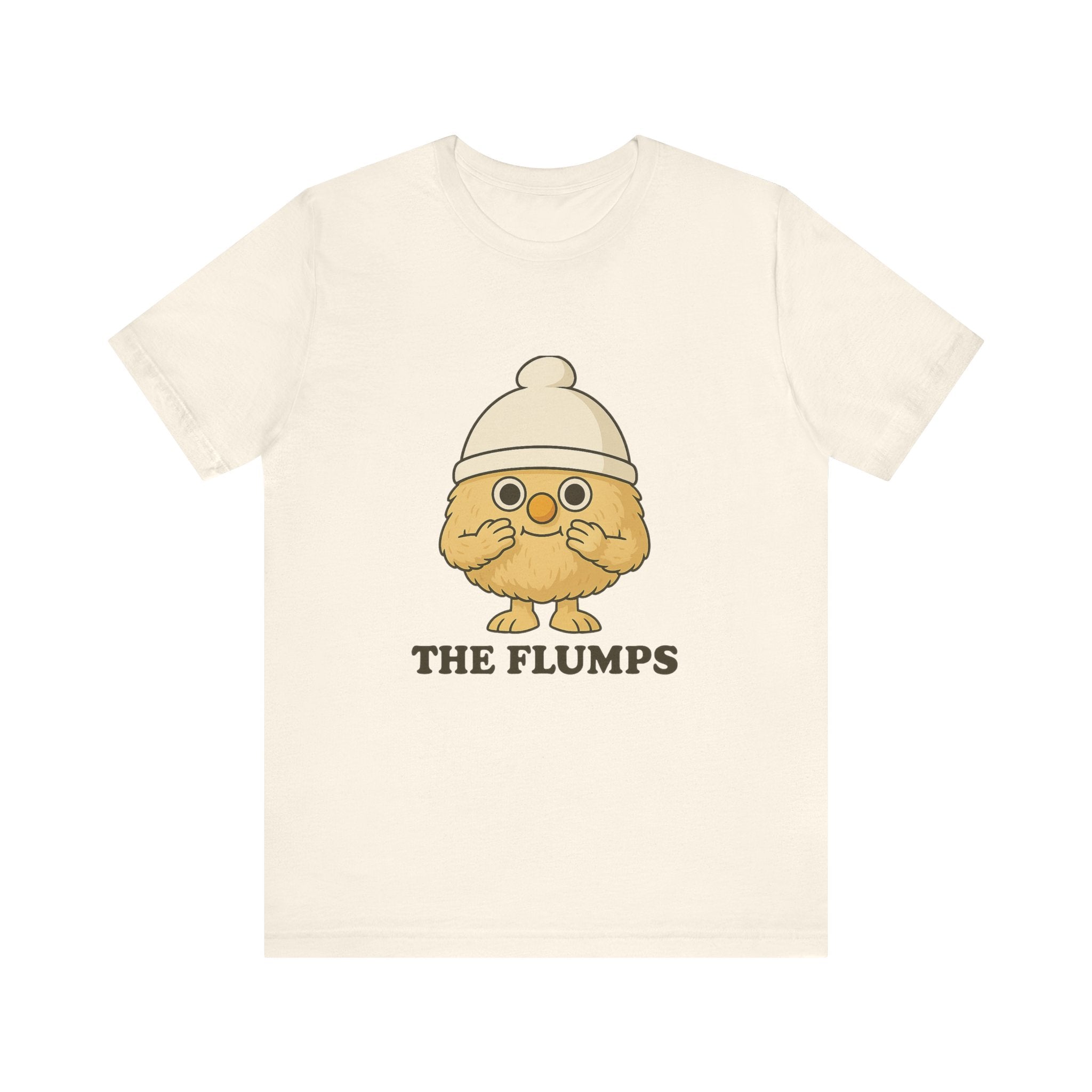The Flumps Cute Character Tee — Whimsical Yellow Mascot T-Shirt