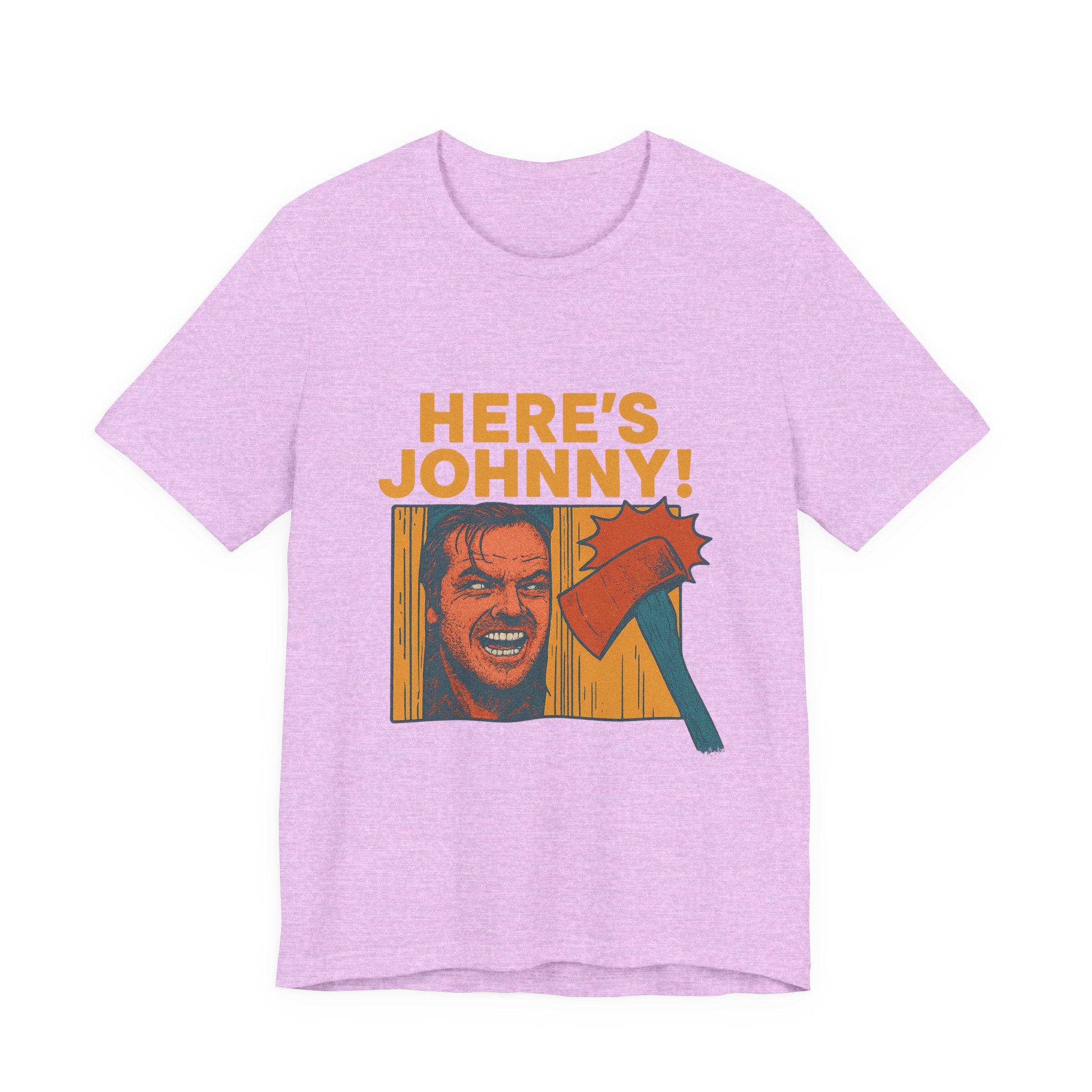 Here's Johnny! Horror Movie Tee — Retro Shining Axe Graphic T-Shirt