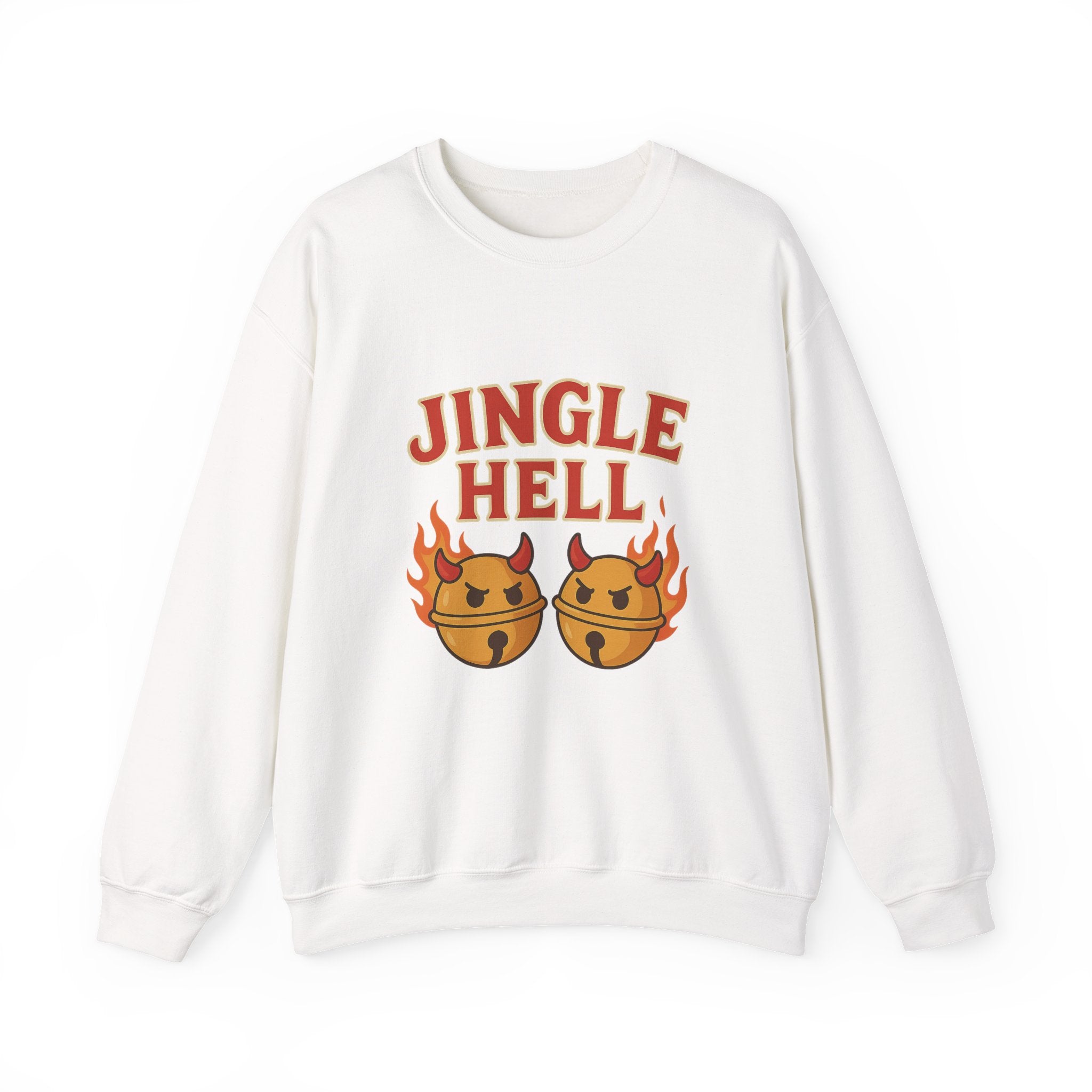 Jingle Hell Christmas Sweatshirt – Funny Devil Bell Christmas Pullover