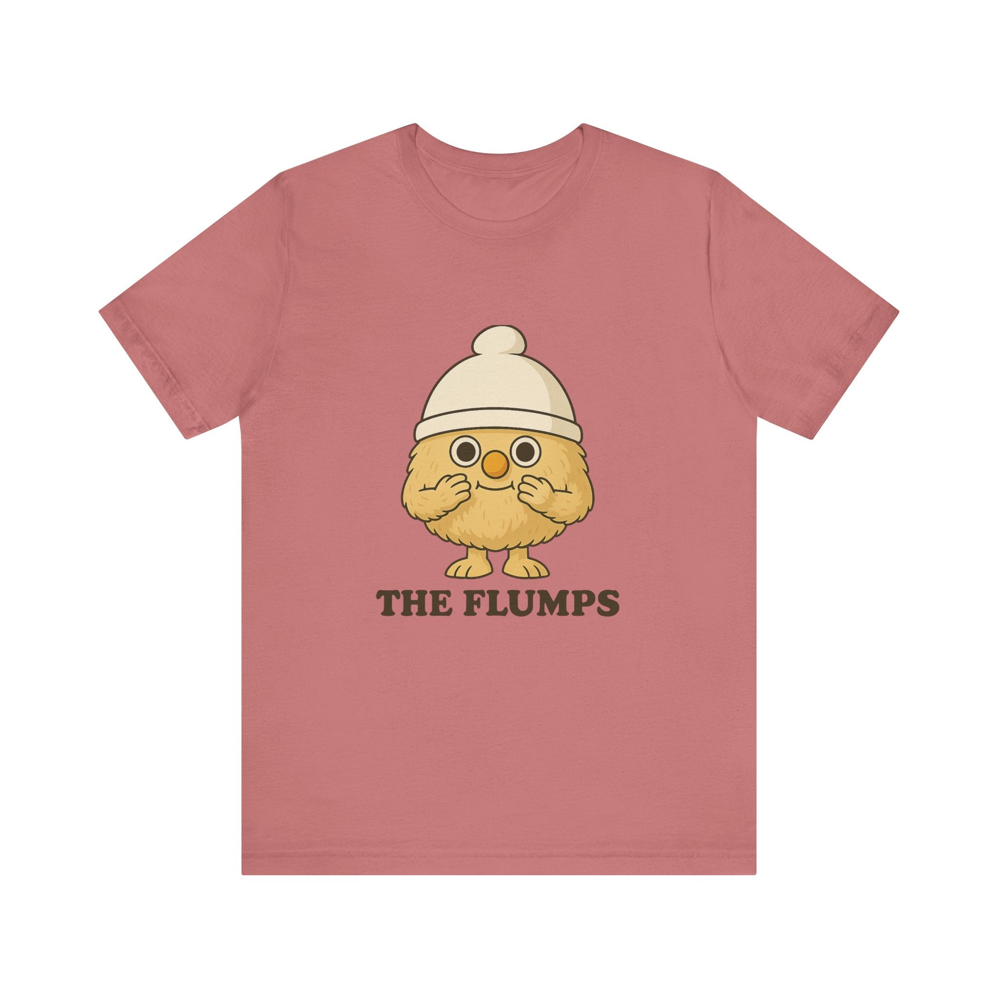 The Flumps Cute Character Tee — Whimsical Yellow Mascot T-Shirt