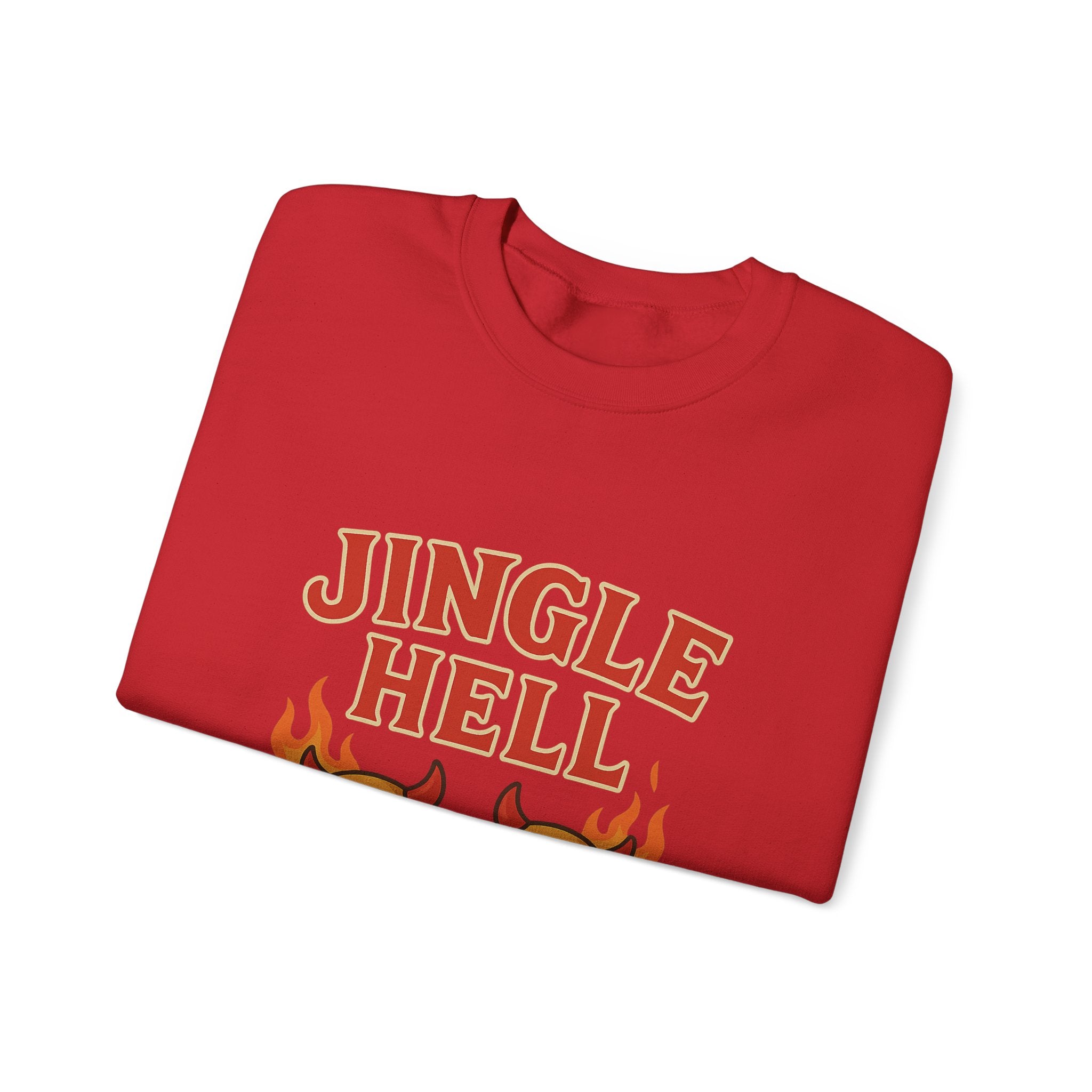 Jingle Hell Christmas Sweatshirt – Funny Devil Bell Christmas Pullover