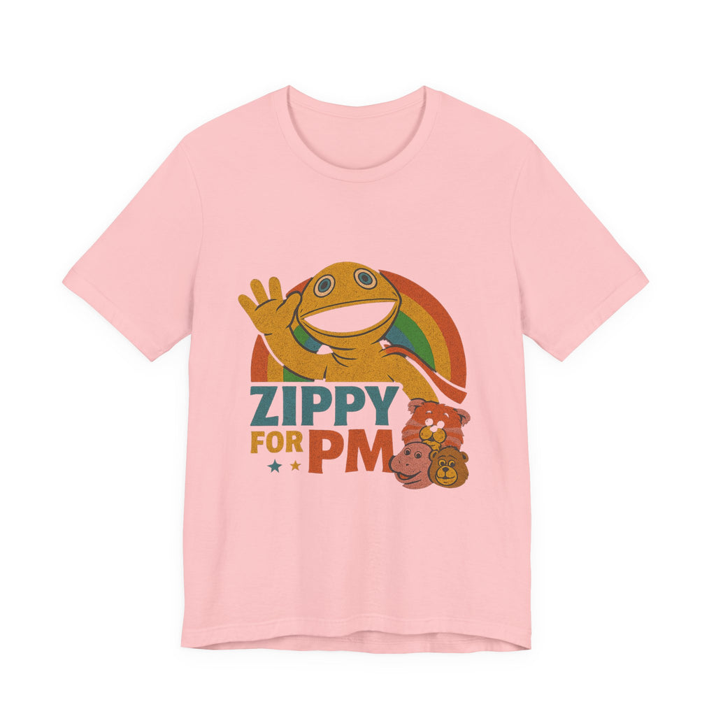 Retro Rainbow Zippy Unisex Jersey Short Sleeve Tee
