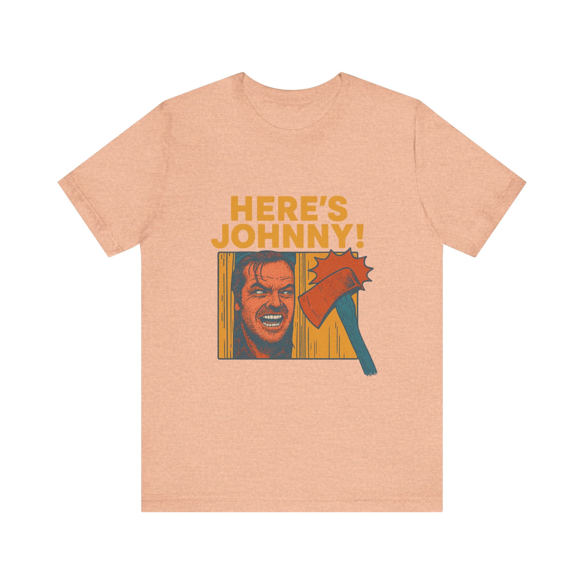 Here's Johnny! Horror Movie Tee — Retro Shining Axe Graphic T-Shirt