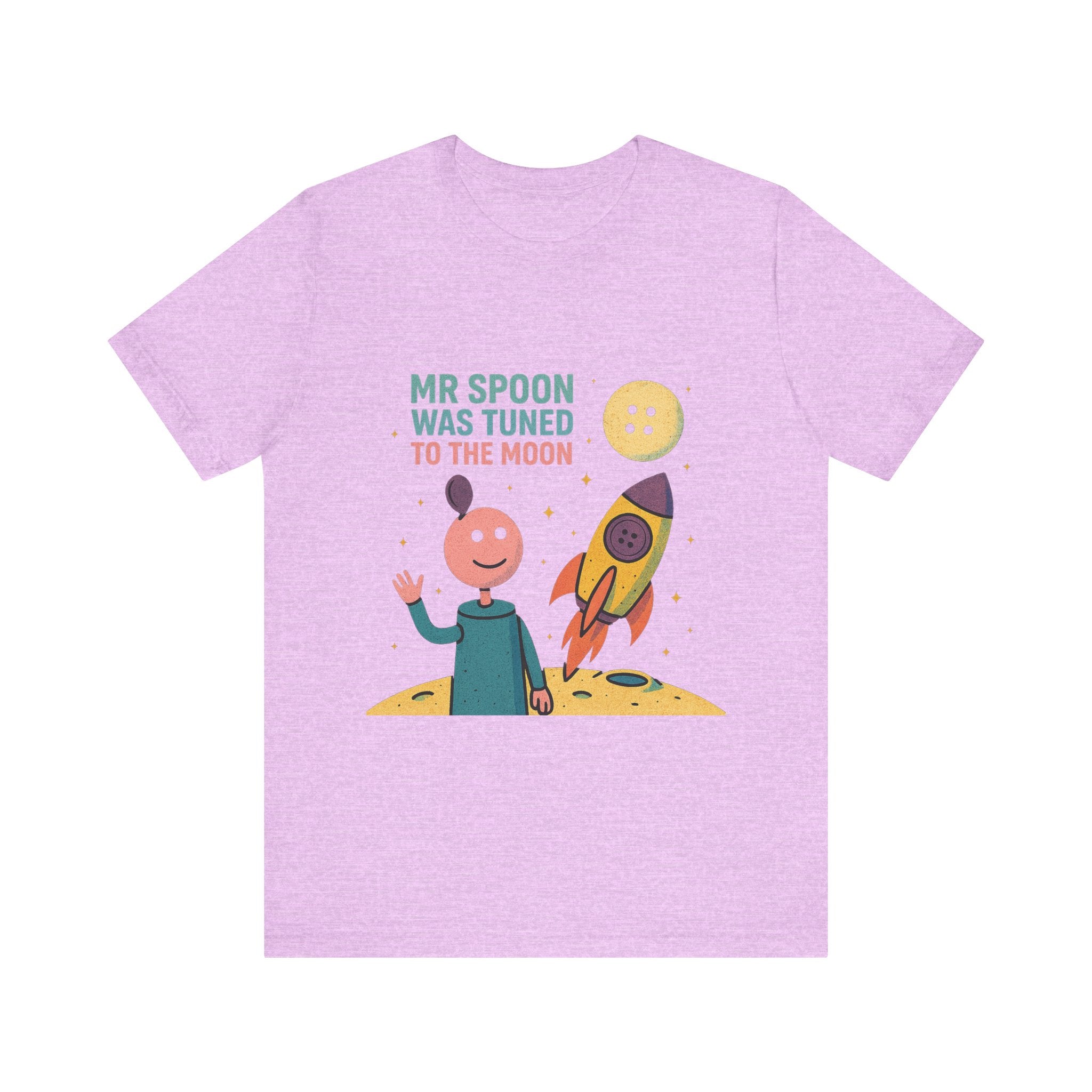 Retro Button Moon Unisex Jersey Short Sleeve Tee