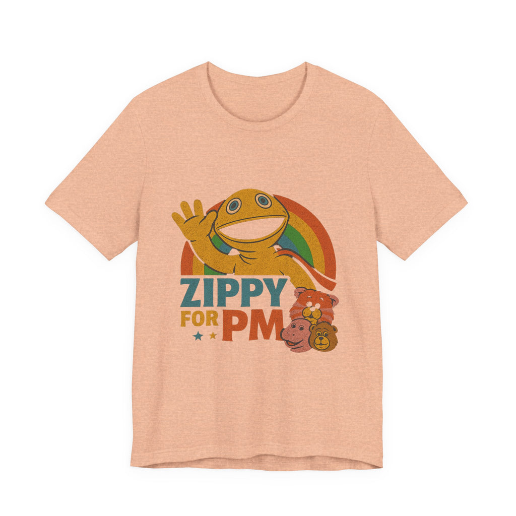 Retro Rainbow Zippy Unisex Jersey Short Sleeve Tee