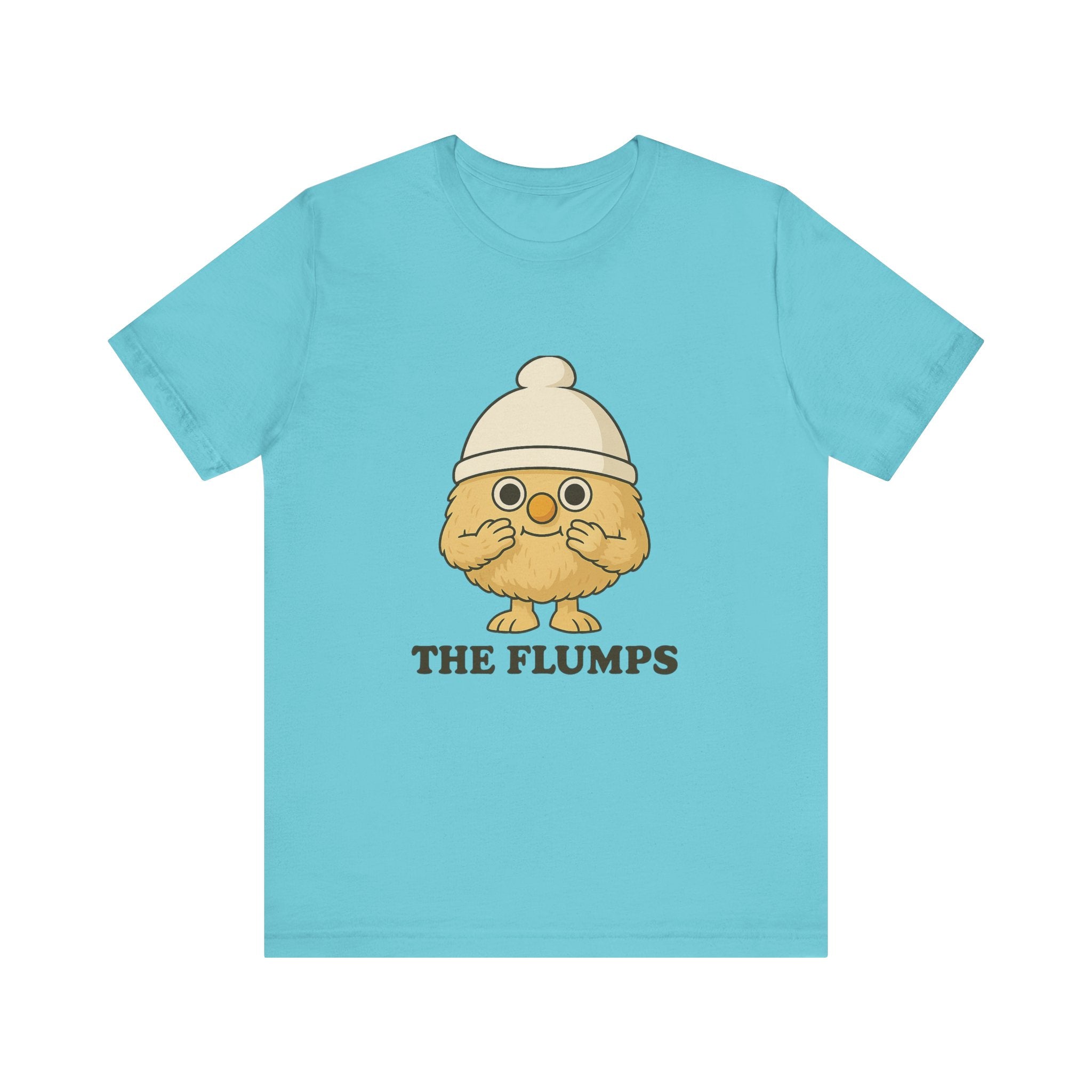 The Flumps Cute Character Tee — Whimsical Yellow Mascot T-Shirt