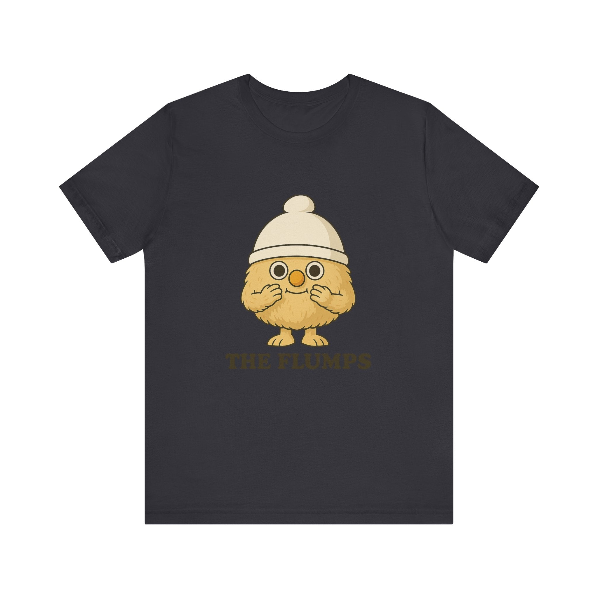 The Flumps Cute Character Tee — Whimsical Yellow Mascot T-Shirt