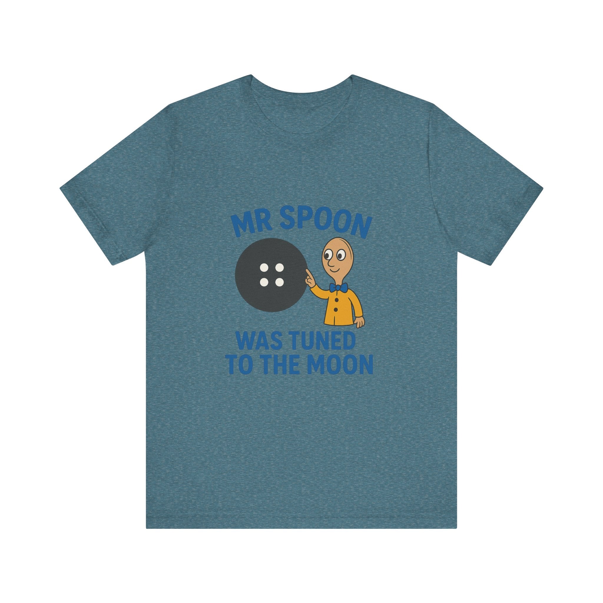 Retro Button Moon Unisex Jersey Short Sleeve Tee
