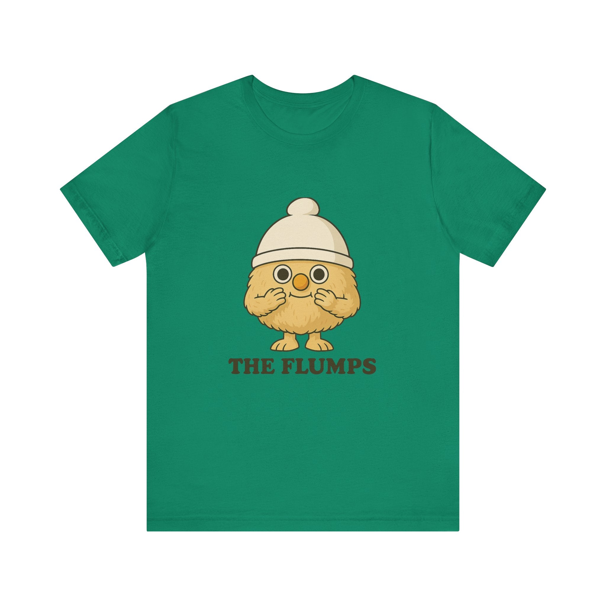 The Flumps Cute Character Tee — Whimsical Yellow Mascot T-Shirt