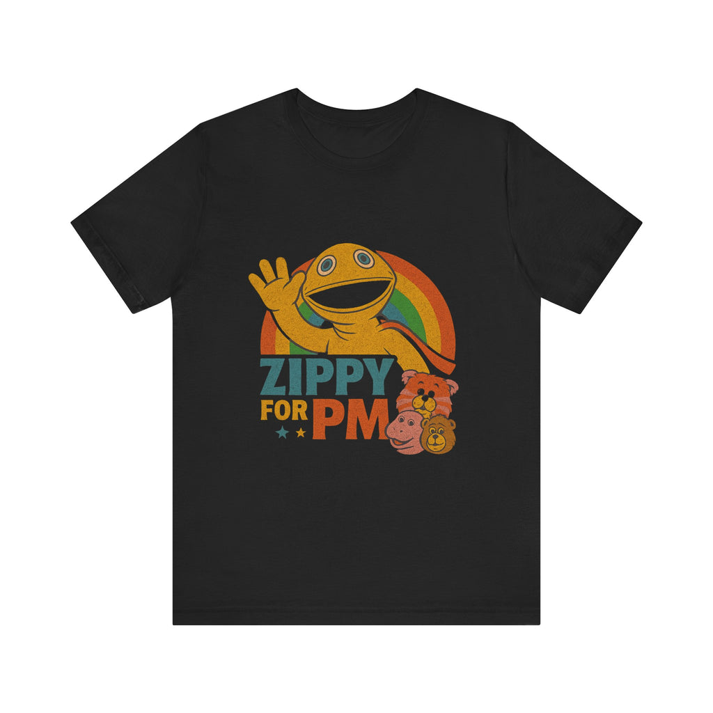 Retro Rainbow Zippy Unisex Jersey Short Sleeve Tee