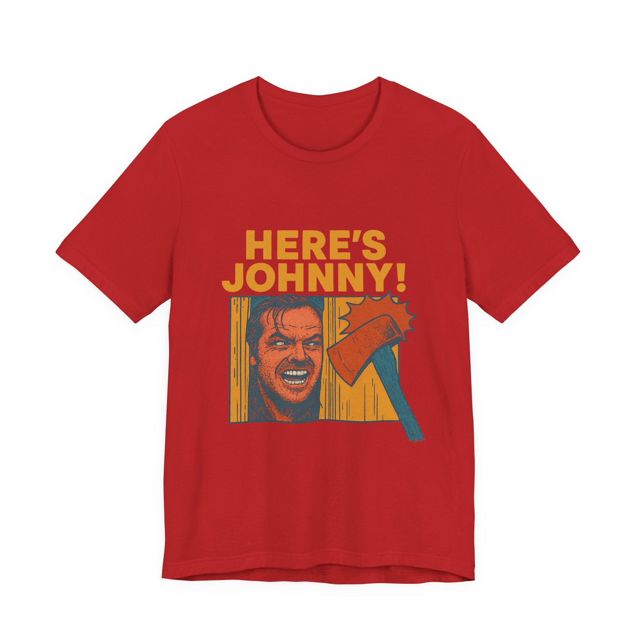 Here's Johnny! Horror Movie Tee — Retro Shining Axe Graphic T-Shirt