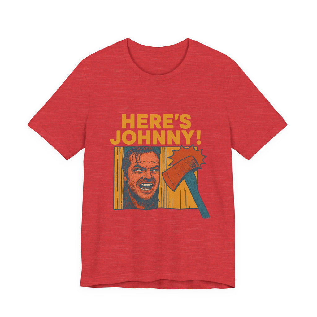 Here's Johnny! Horror Movie Tee — Retro Shining Axe Graphic T-Shirt