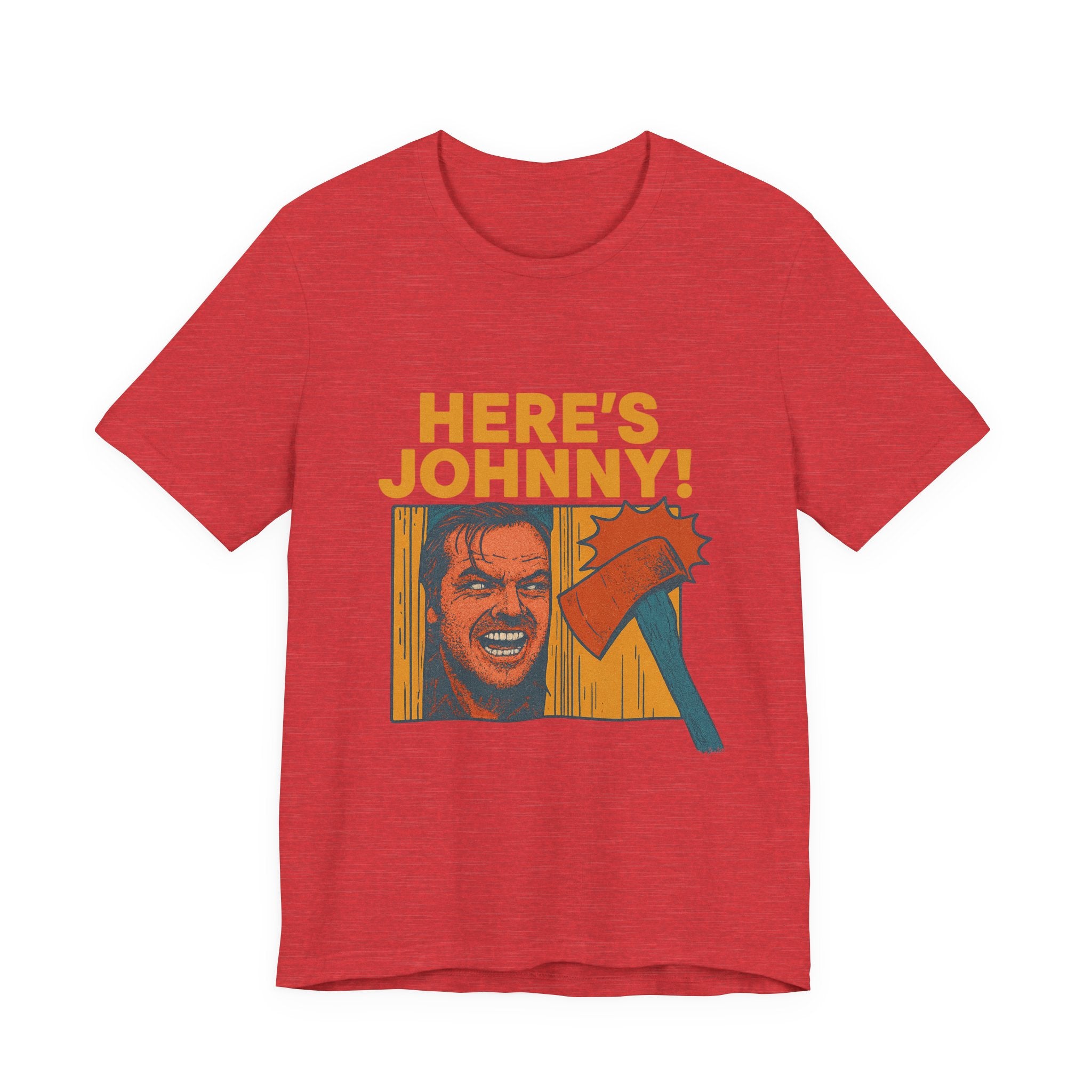 Here's Johnny! Horror Movie Tee — Retro Shining Axe Graphic T-Shirt