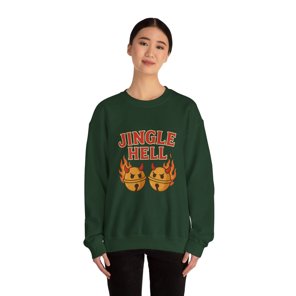 Jingle Hell Christmas Sweatshirt – Funny Devil Bell Christmas Pullover