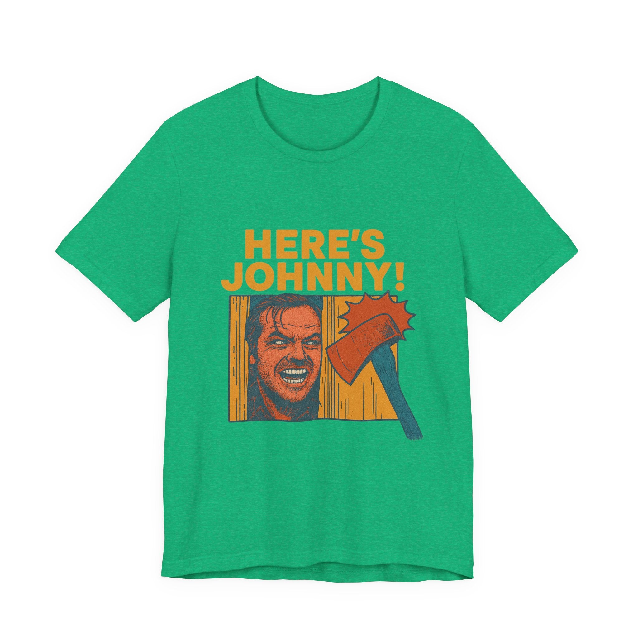 Here's Johnny! Horror Movie Tee — Retro Shining Axe Graphic T-Shirt