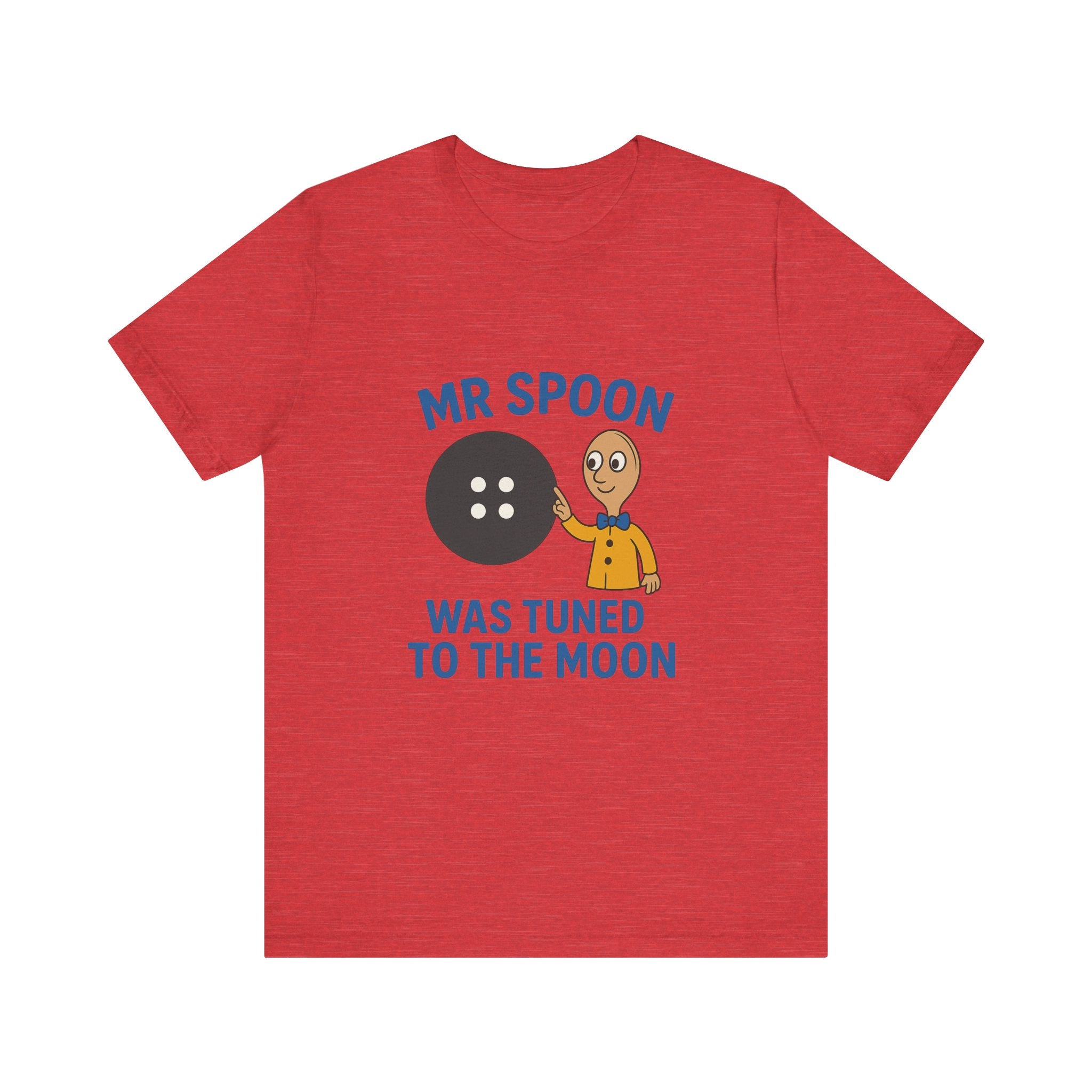 Retro Button Moon Unisex Jersey Short Sleeve Tee