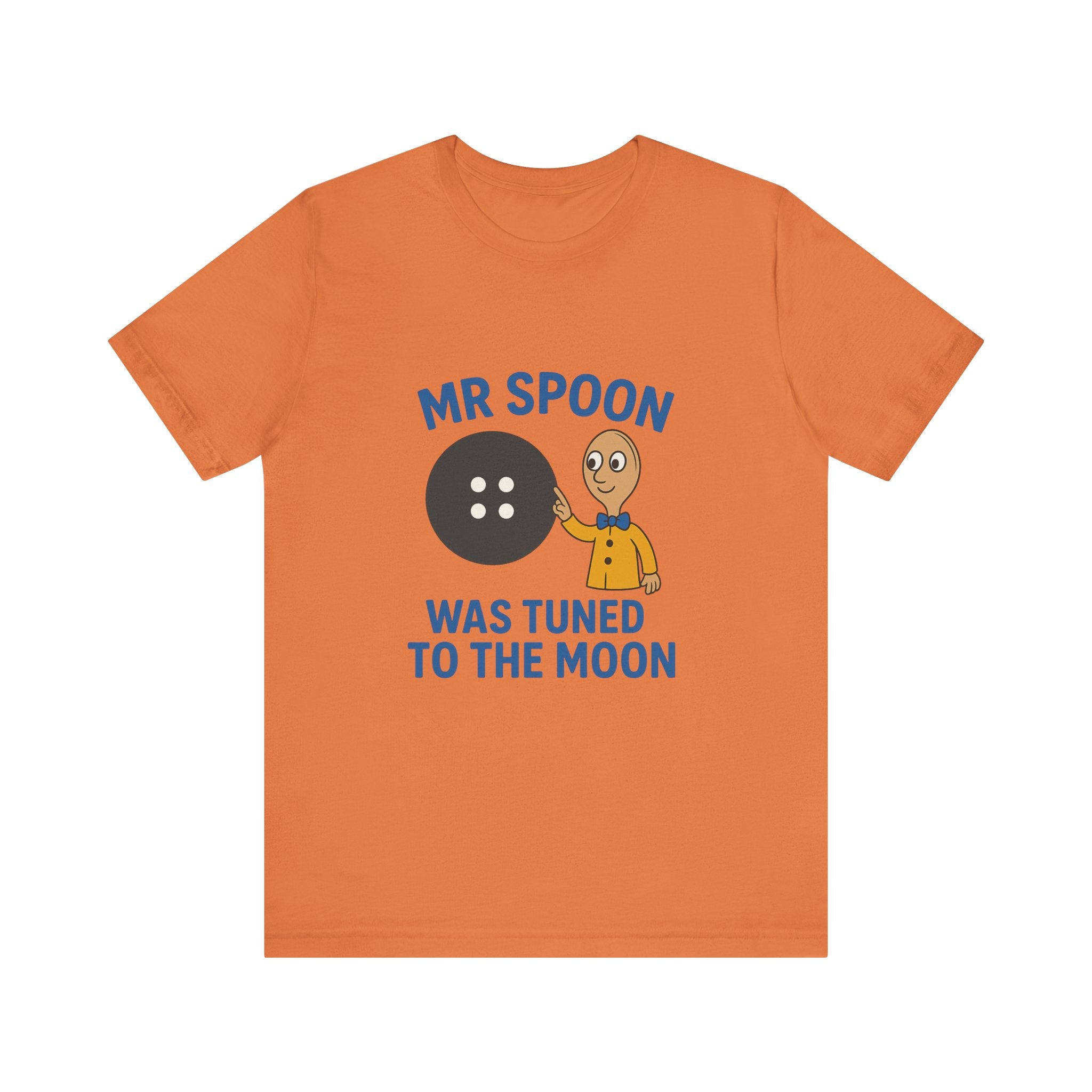 Retro Button Moon Unisex Jersey Short Sleeve Tee