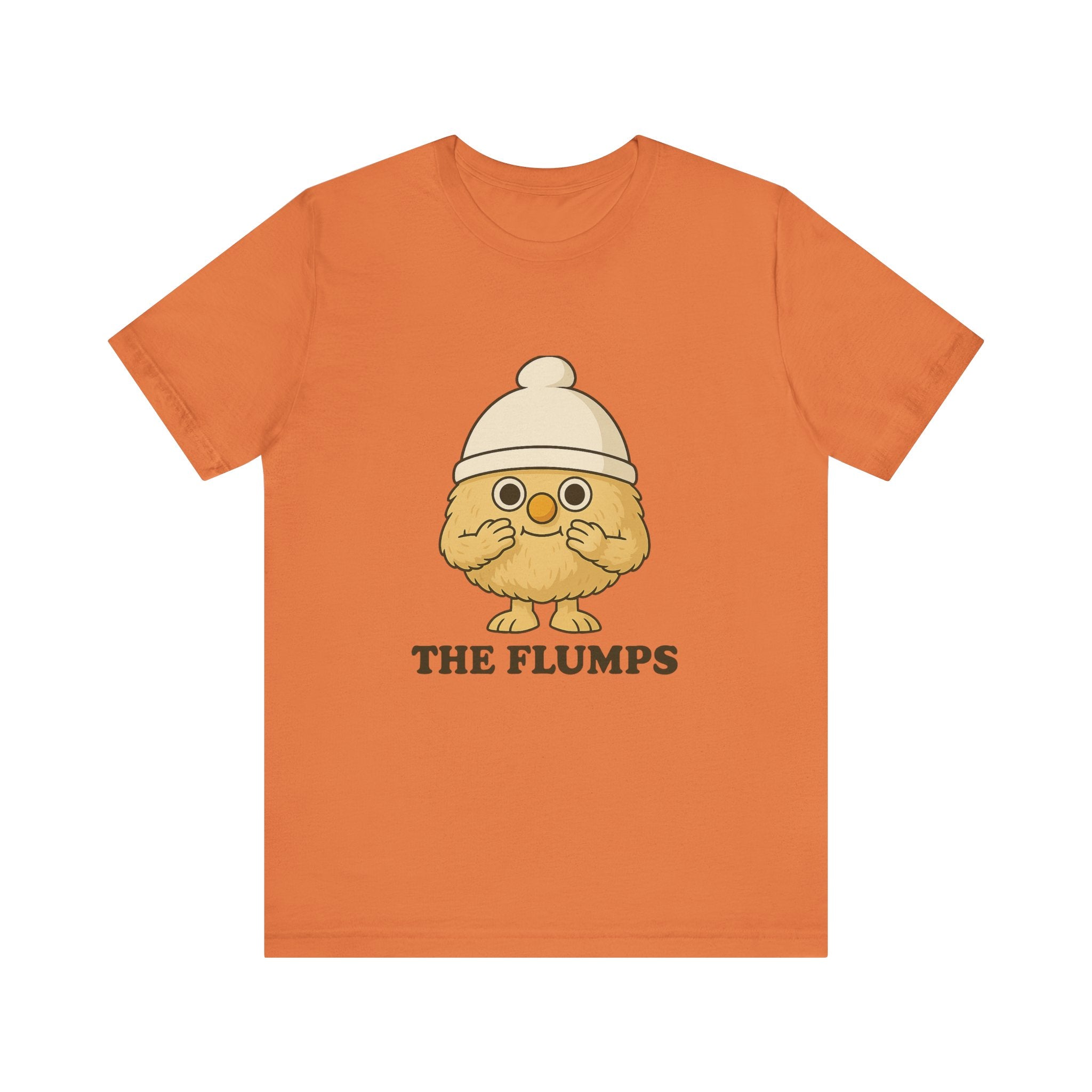 The Flumps Cute Character Tee — Whimsical Yellow Mascot T-Shirt