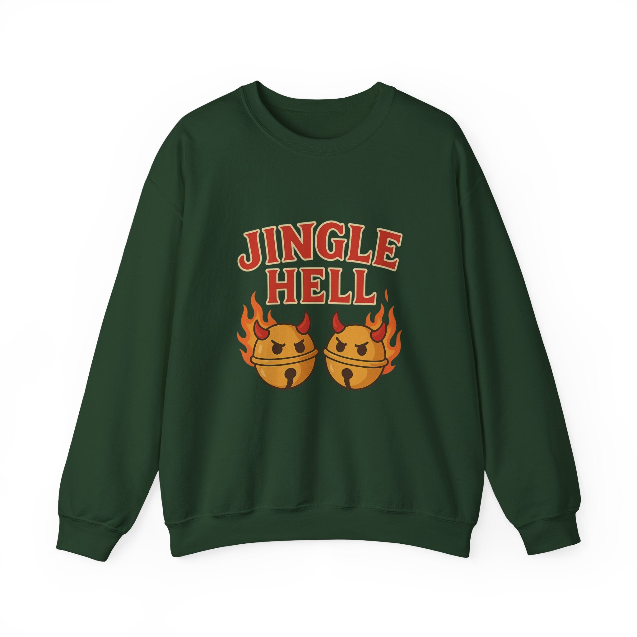Jingle Hell Christmas Sweatshirt – Funny Devil Bell Christmas Pullover