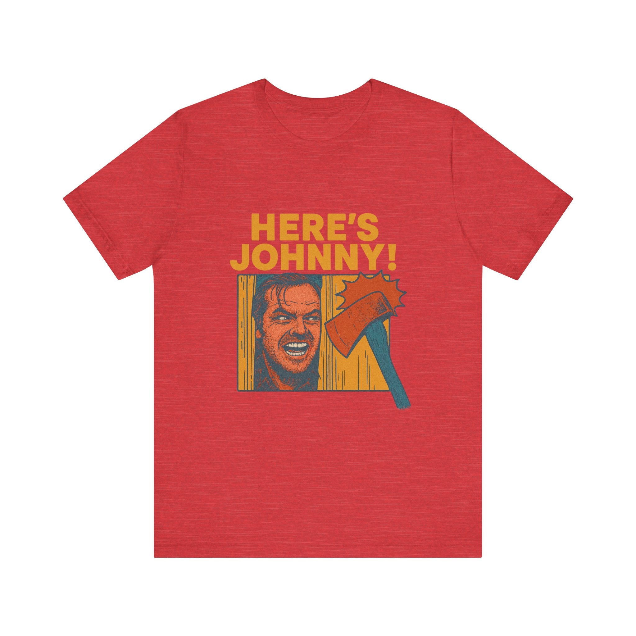 Here's Johnny! Horror Movie Tee — Retro Shining Axe Graphic T-Shirt