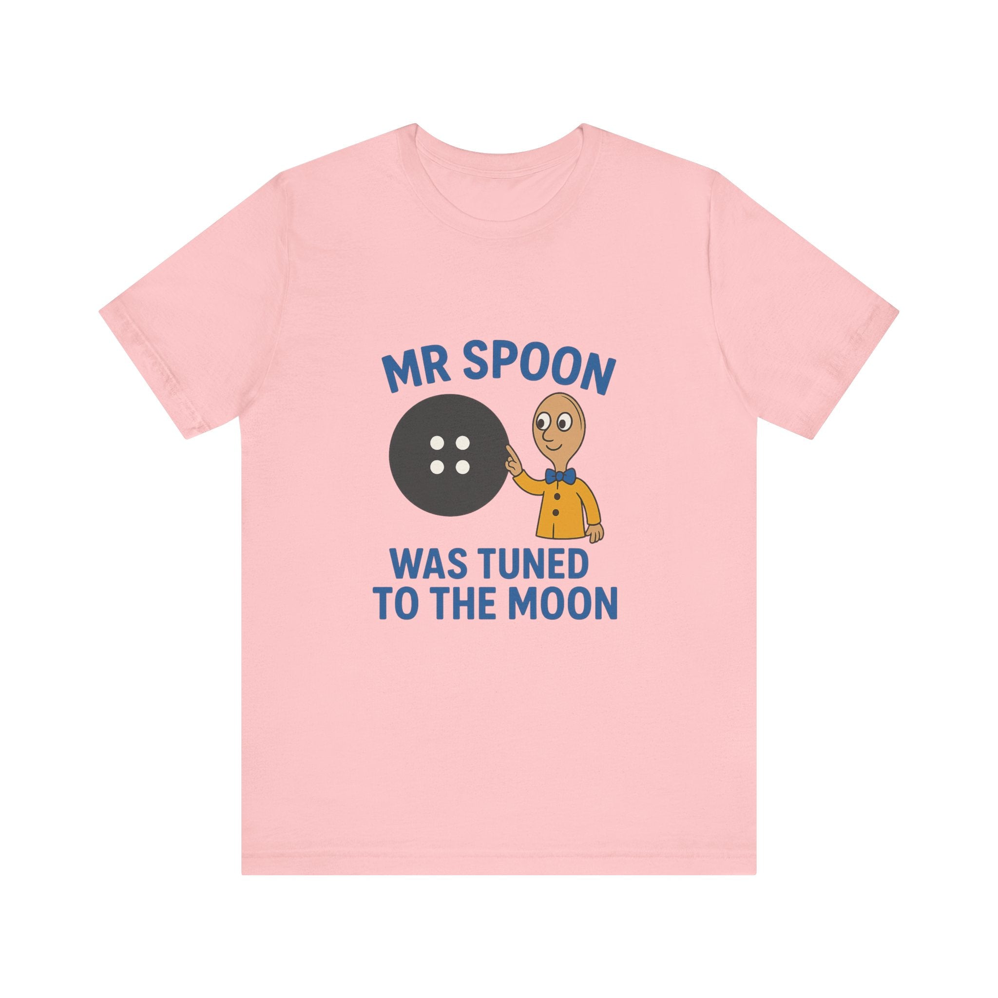 Retro Button Moon Unisex Jersey Short Sleeve Tee