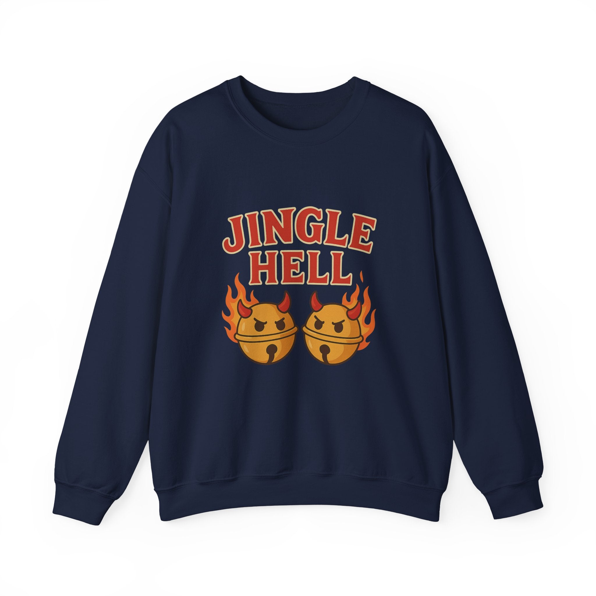 Jingle Hell Christmas Sweatshirt – Funny Devil Bell Christmas Pullover
