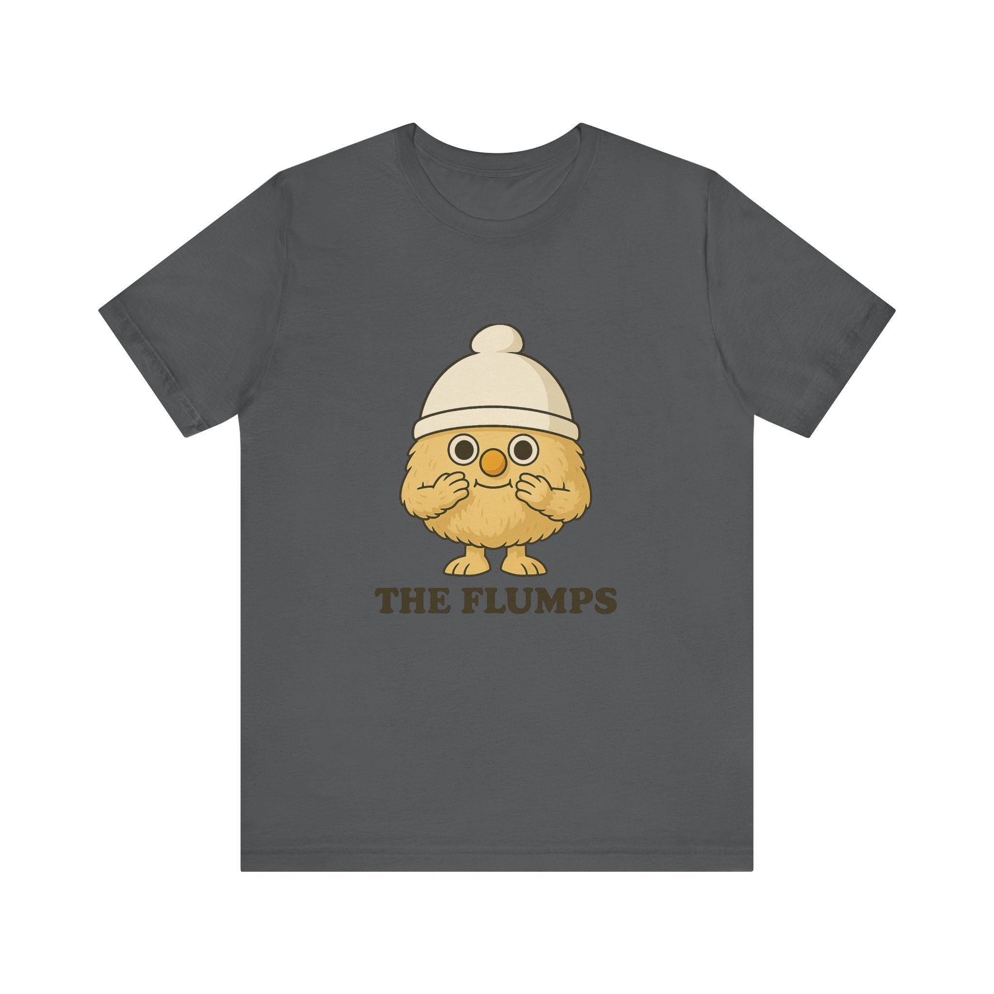 The Flumps Cute Character Tee — Whimsical Yellow Mascot T-Shirt