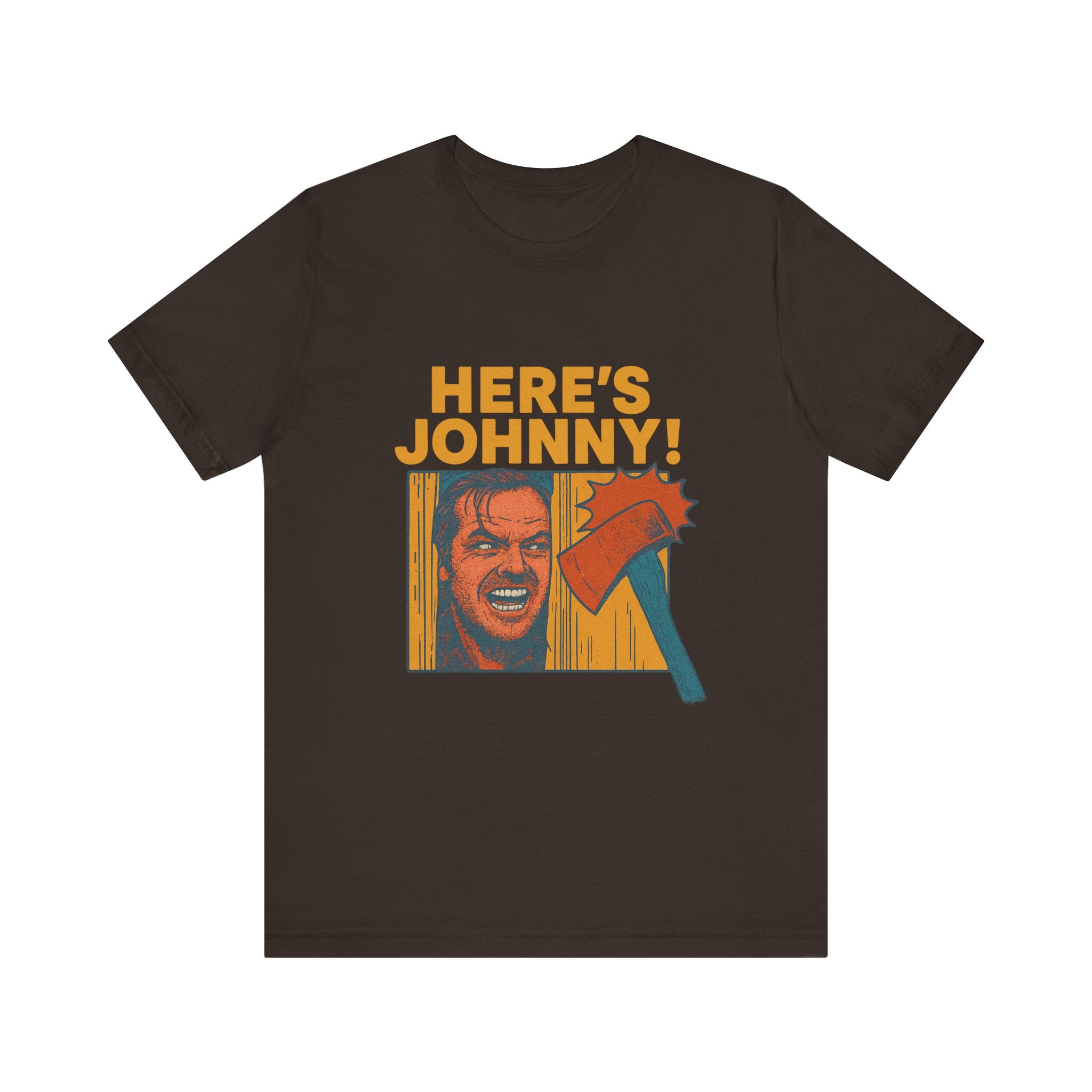 Here's Johnny! Horror Movie Tee — Retro Shining Axe Graphic T-Shirt