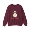 Christmas Snow Thanks Sweatshirt — Funny Grumpy Snowman Crewneck