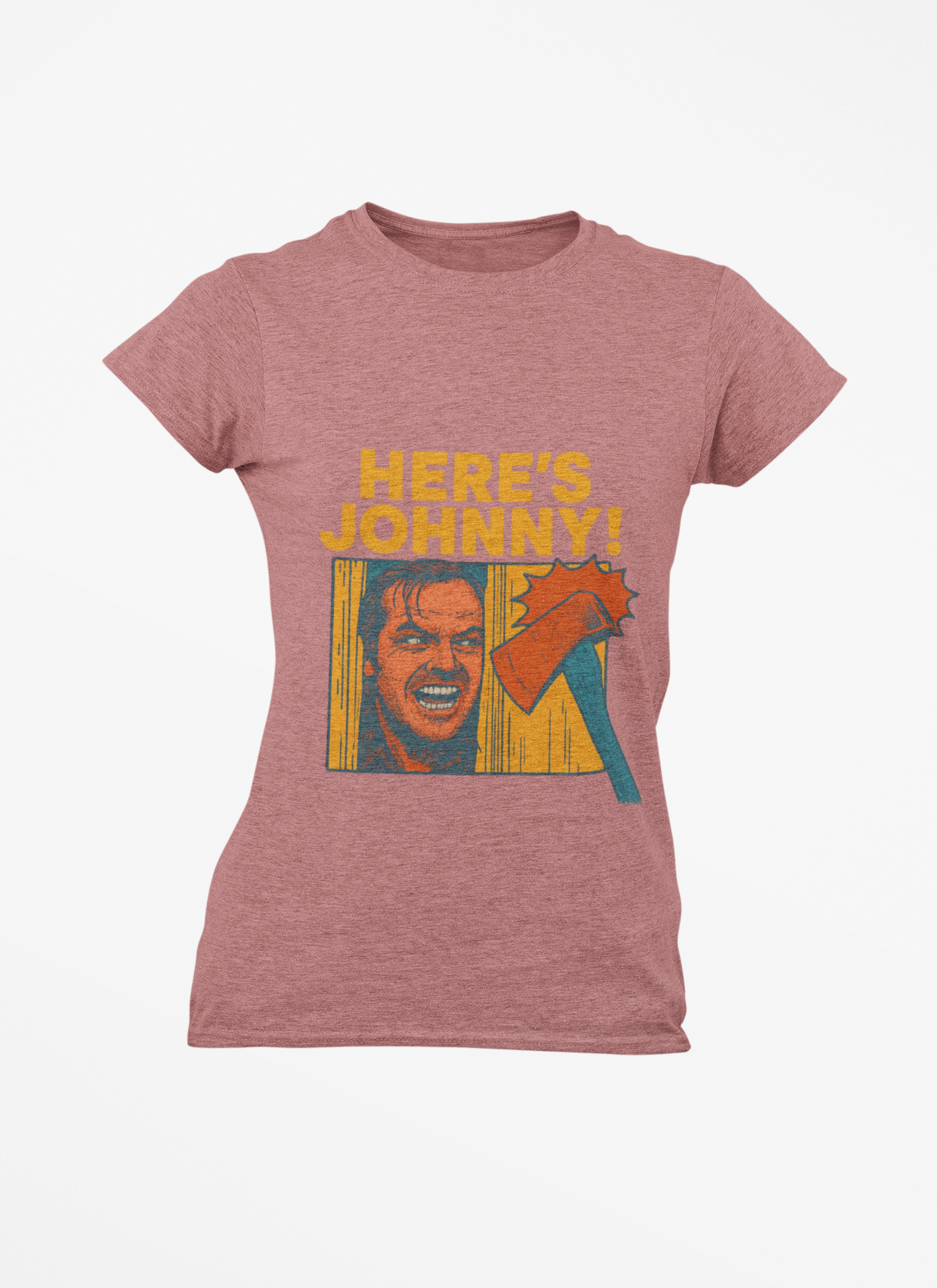 Here's Johnny! Horror Movie Tee — Retro Shining Axe Graphic T-Shirt