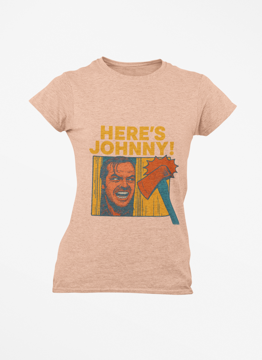 Here's Johnny! Horror Movie Tee — Retro Shining Axe Graphic T-Shirt