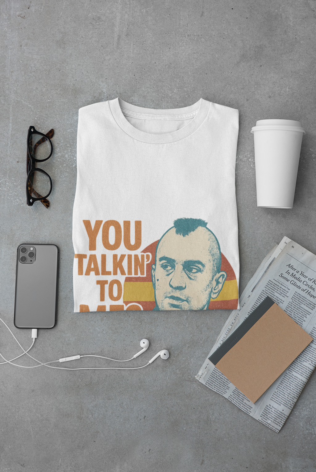 You Talkin' To Me? Tee — Retro Taxi Driver Movie Quote T-Shirt