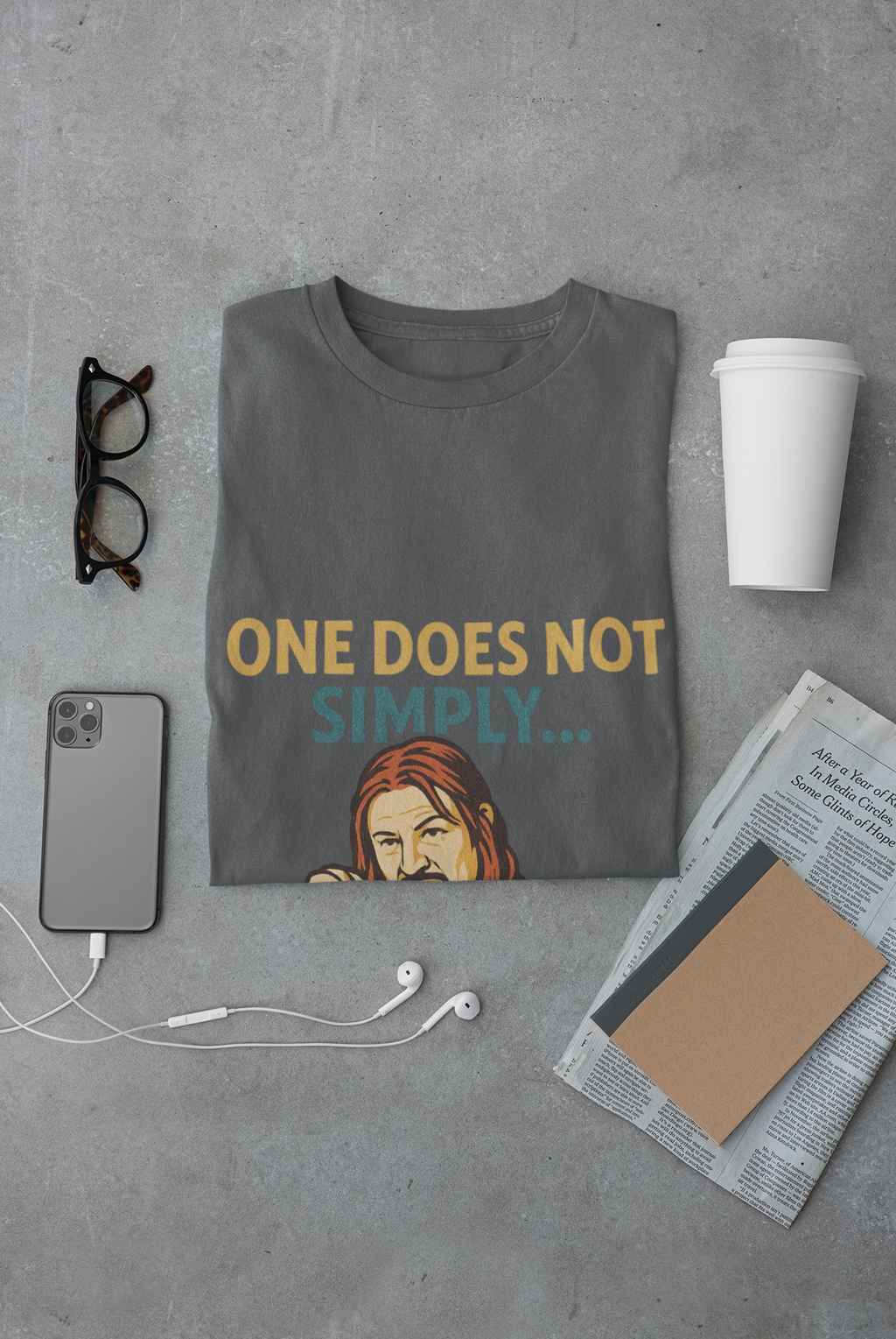 One Does Not Simply T‑Shirt — Funny Lord of the Rings Meme Tee