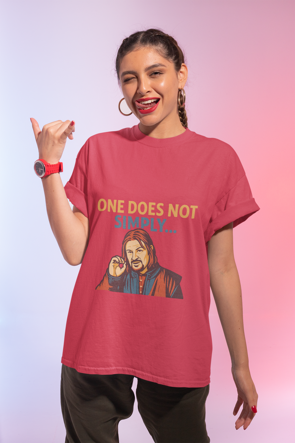 One Does Not Simply T‑Shirt — Funny Lord of the Rings Meme Tee