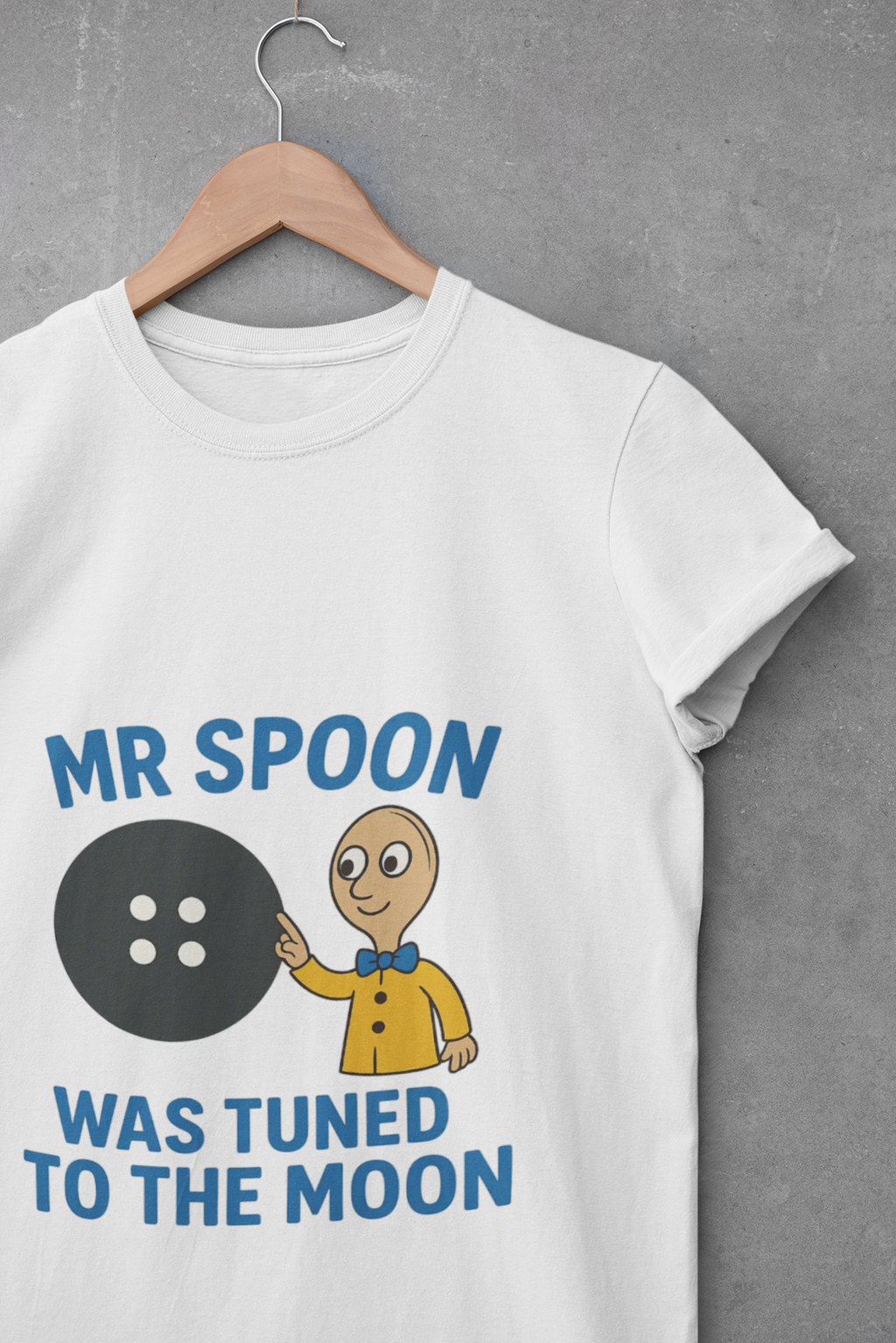 Retro Button Moon Unisex Jersey Short Sleeve Tee