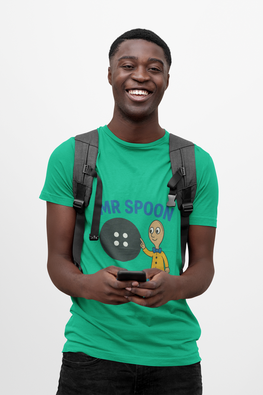 Retro Button Moon Unisex Jersey Short Sleeve Tee