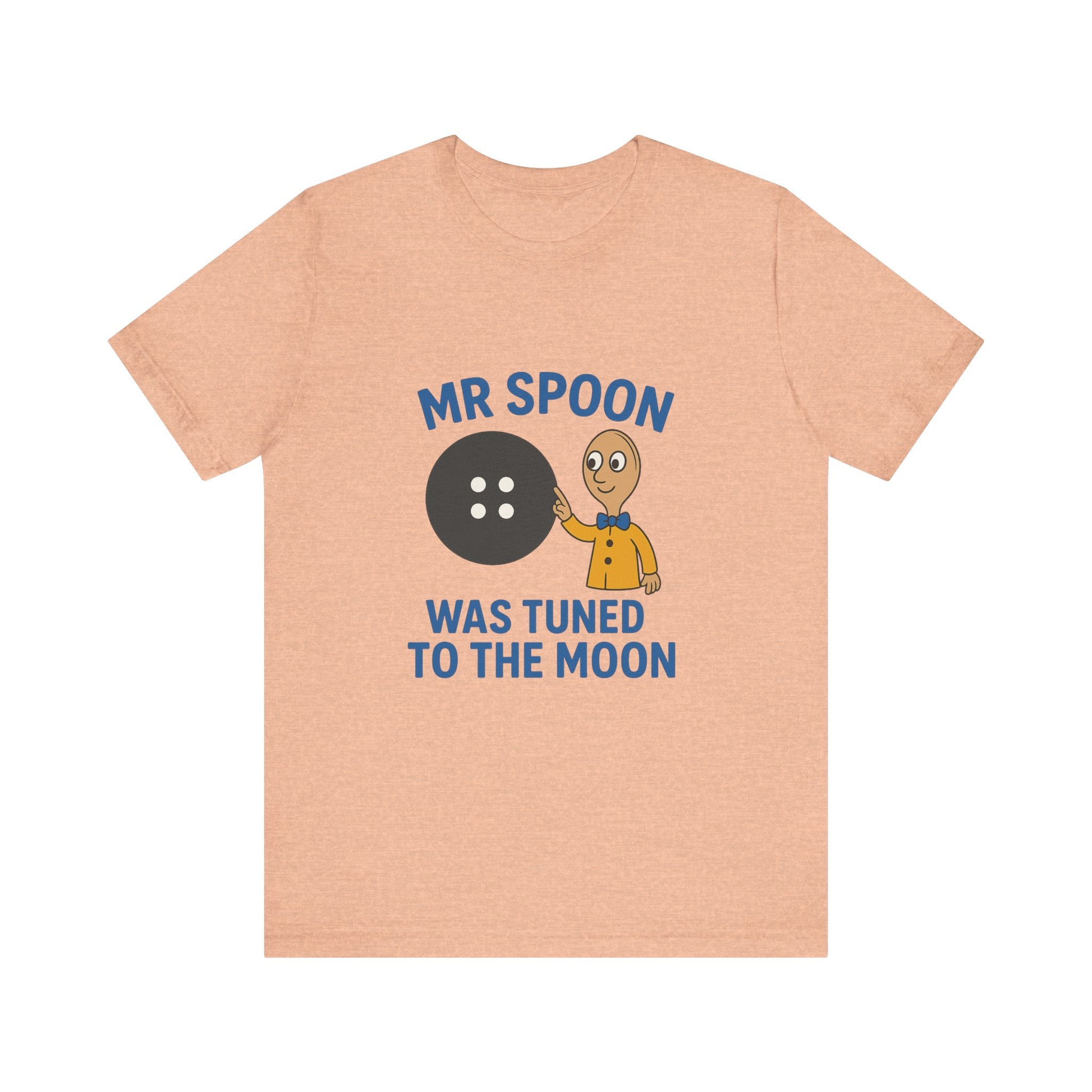Retro Button Moon Unisex Jersey Short Sleeve Tee