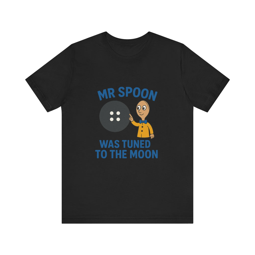 Retro Button Moon Unisex Jersey Short Sleeve Tee