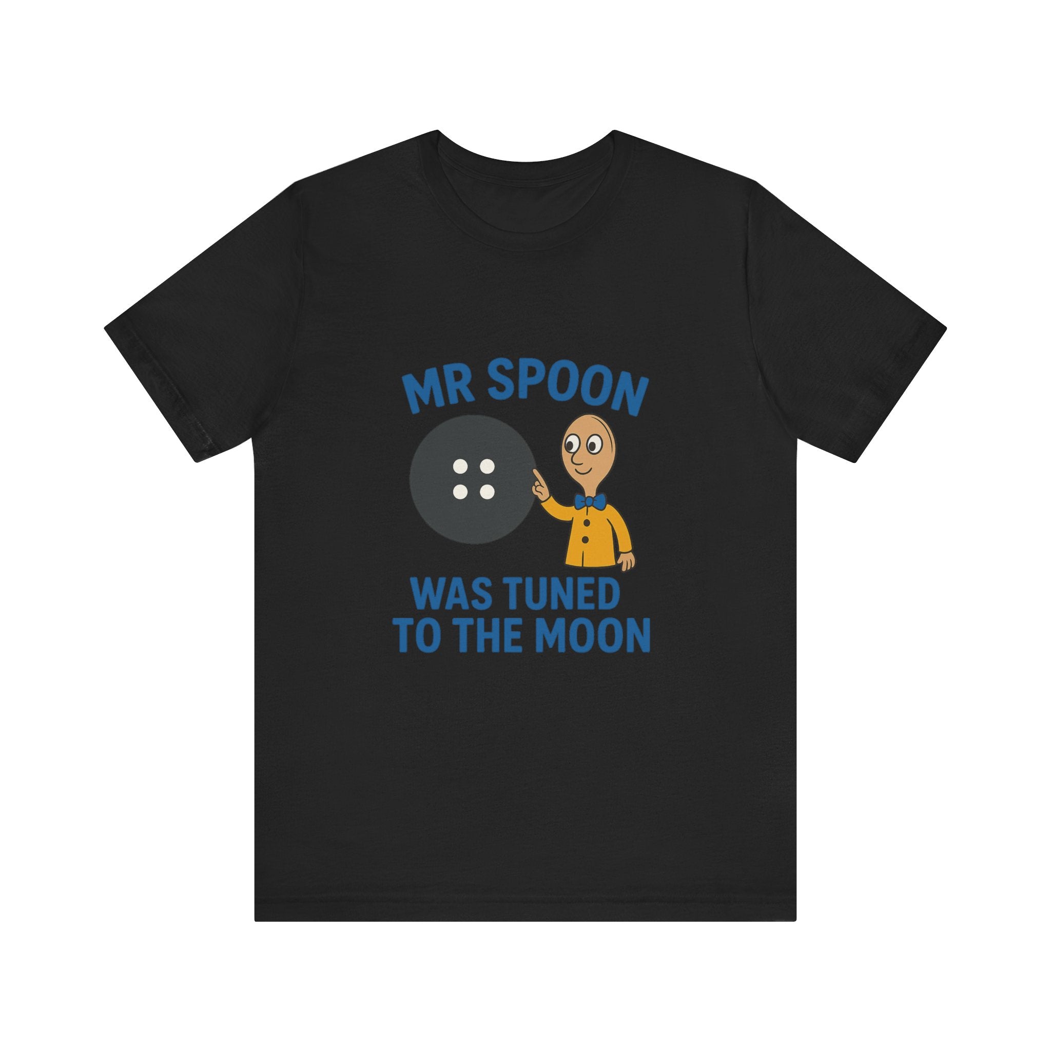Retro Button Moon Unisex Jersey Short Sleeve Tee