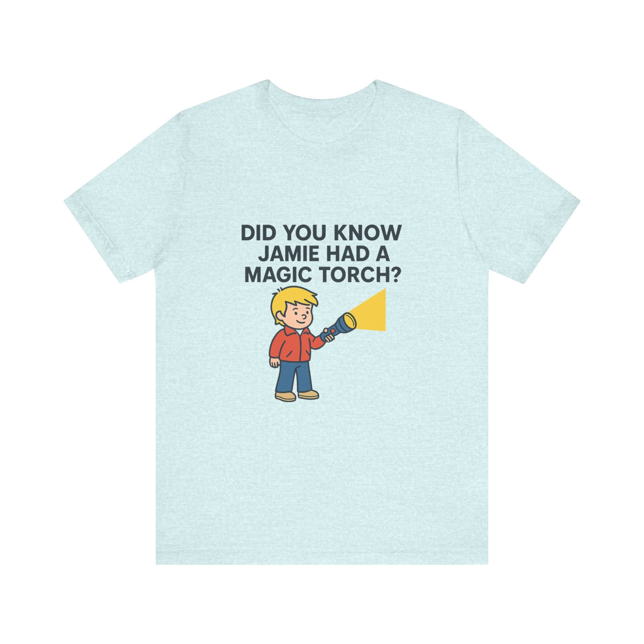 Retro Jamie and his Magic Torch Unisex Jersey Short Sleeve Tee