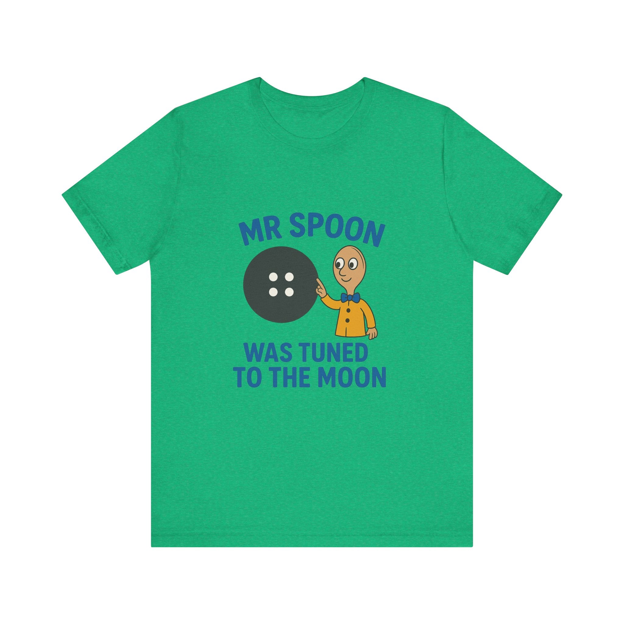 Retro Button Moon Unisex Jersey Short Sleeve Tee
