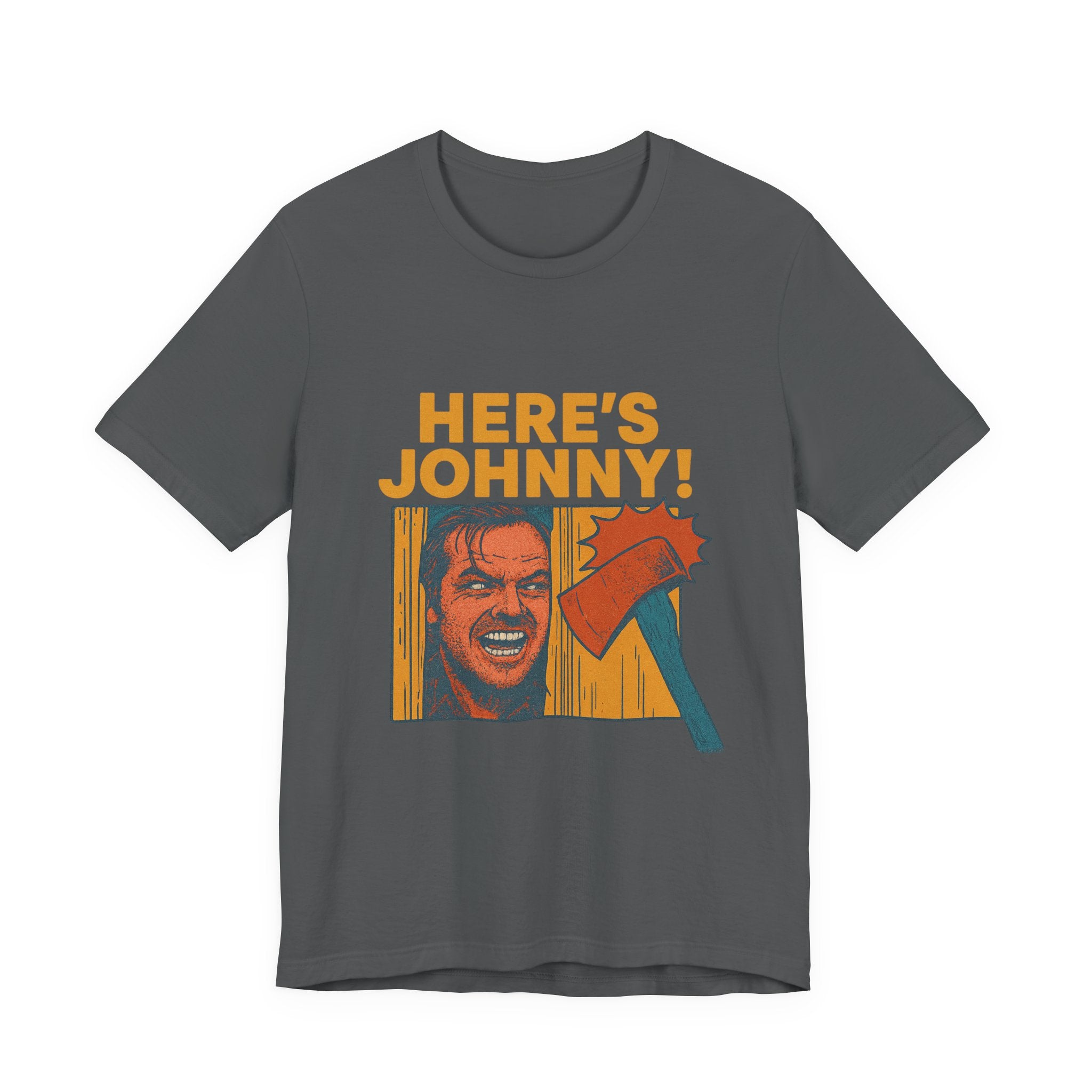 Here's Johnny! Horror Movie Tee — Retro Shining Axe Graphic T-Shirt