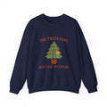 Christmas Jumper “The Tree’s Fake Just Like My Cheer” Funny Christmas Tree Holiday Crewneck