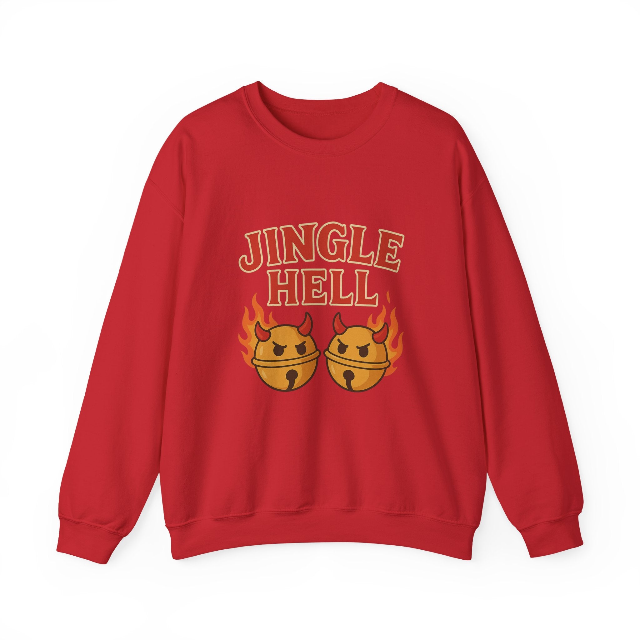 Jingle Hell Christmas Sweatshirt – Funny Devil Bell Christmas Pullover