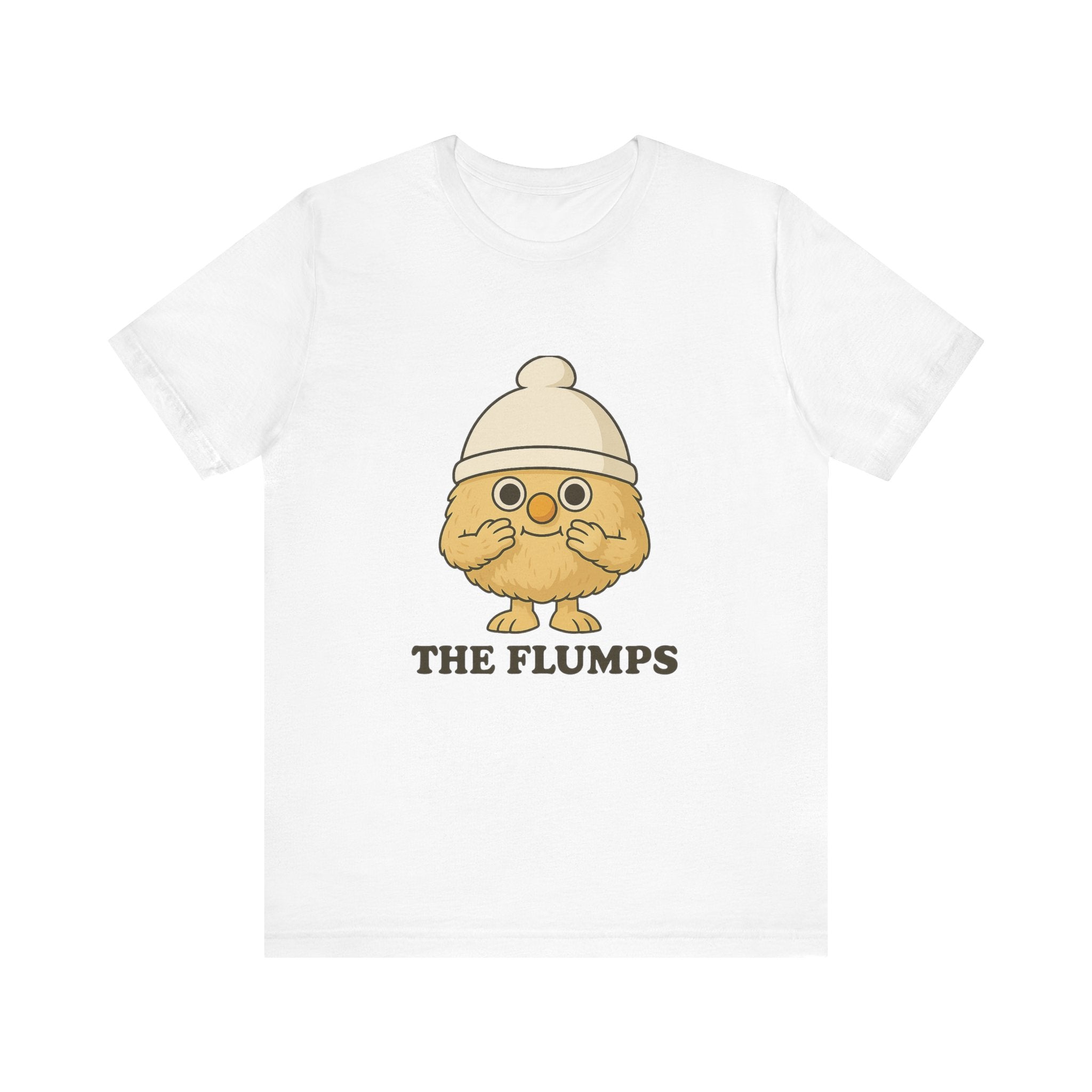 The Flumps Cute Character Tee — Whimsical Yellow Mascot T-Shirt