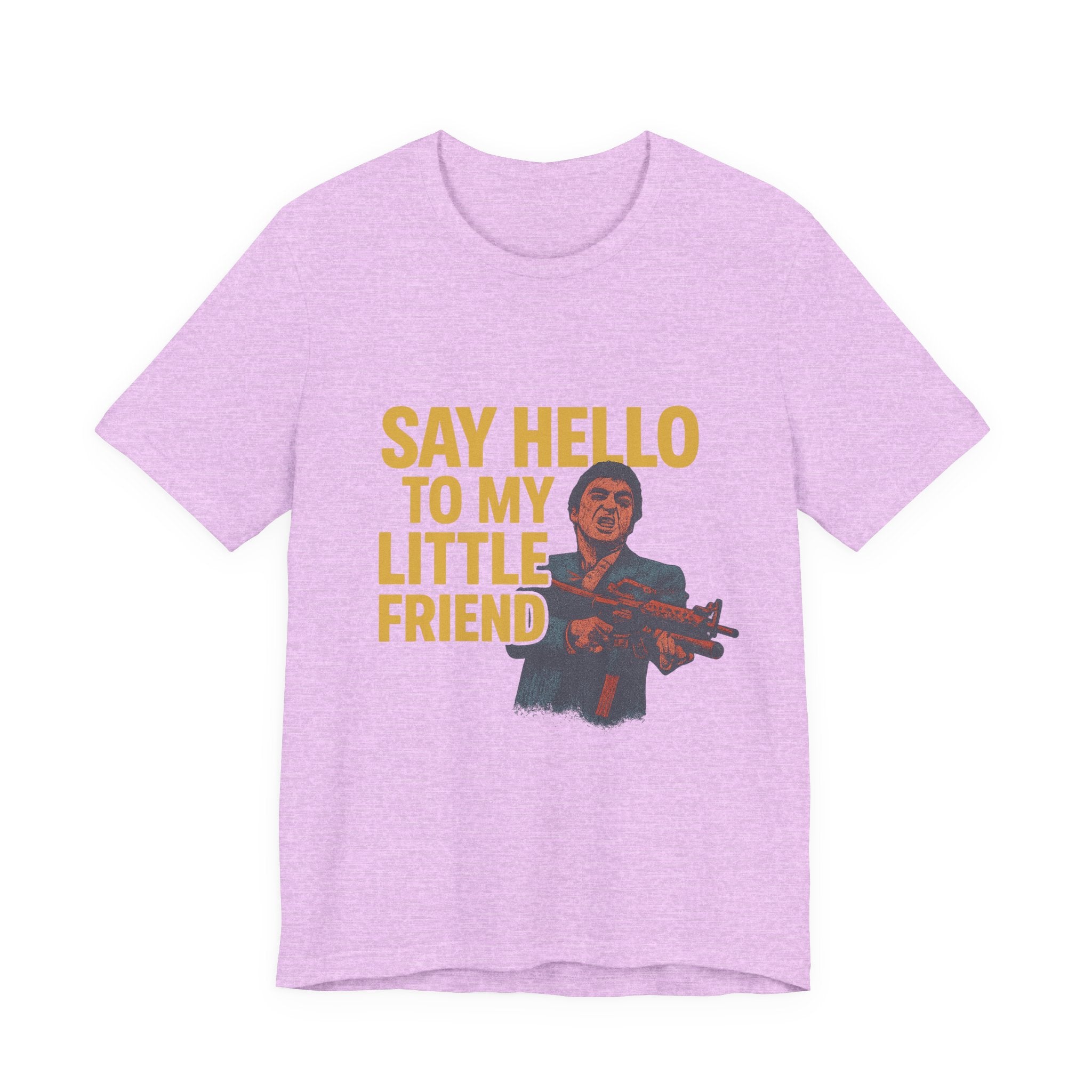 Say Hello To My Little Friend Tee — Retro Movie Quote Graphic T‑Shirt