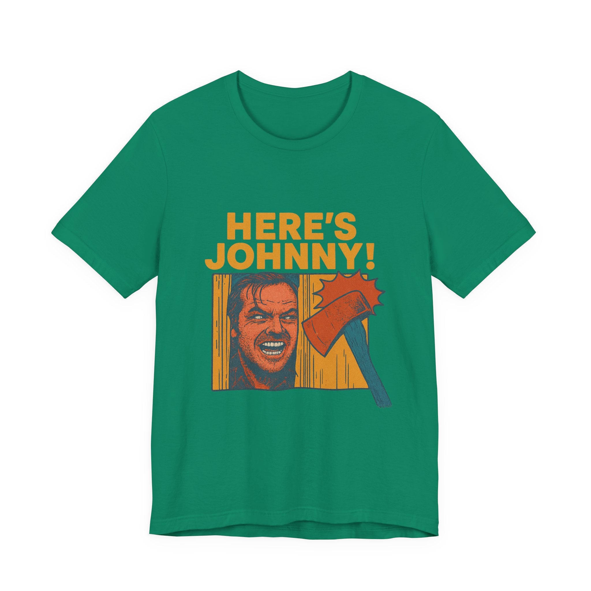 Here's Johnny! Horror Movie Tee — Retro Shining Axe Graphic T-Shirt